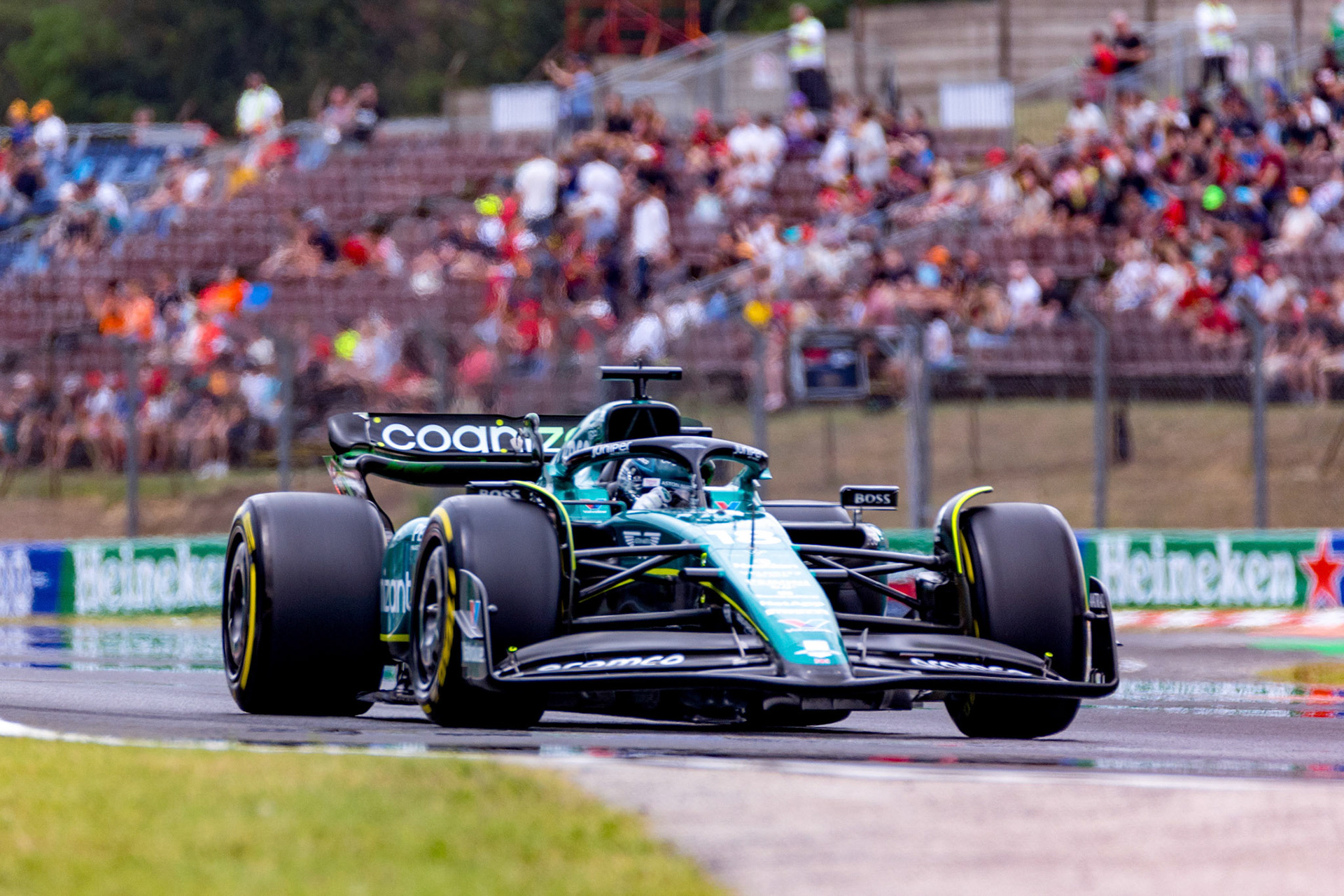 Lance Stroll (CAN) Aston Martin Formula One Team; Formel 1 GP Budapest / Ungarn. Feitag, 21.07.2023