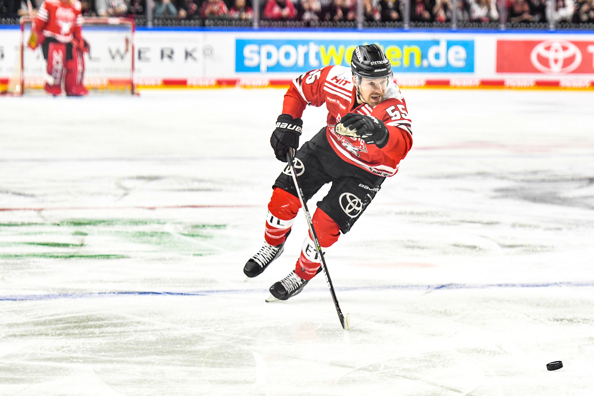 Carter Proft; DEL Kölner Haie - Adler Mannheim, 17.03.2023