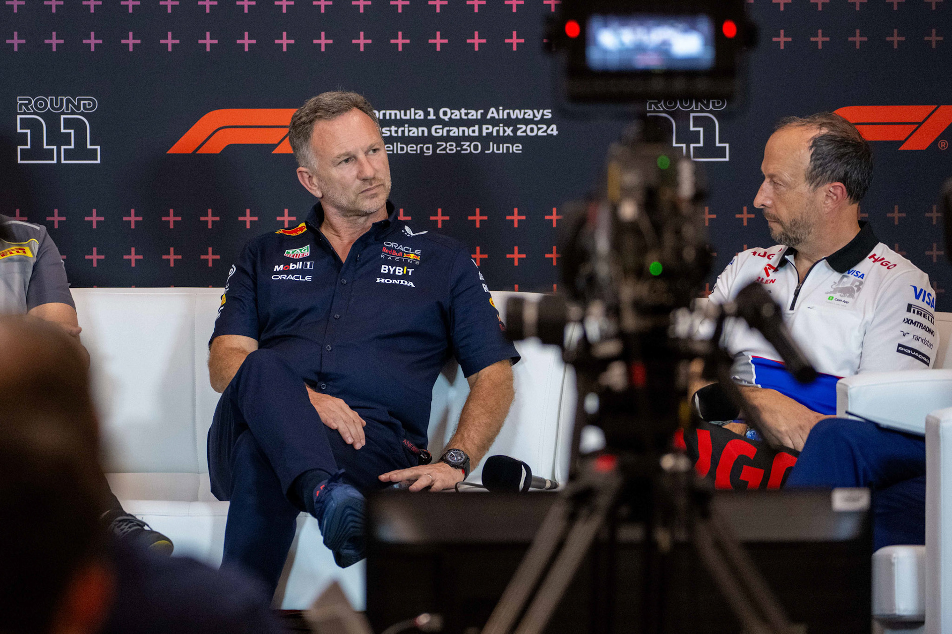 Christian Horner, Teamchef Oracle Red Bull Racing in der Pressekonferenz;Formel 1 GP Austria / Österreich. Freitag, 28.06.2024