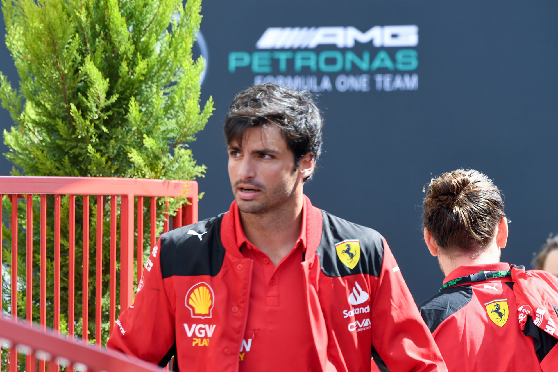 Carlos Sainz (ESP) Scuderia Ferrari; Formel 1 GP Baku Azerbaijan. Samstag 29.04.2023