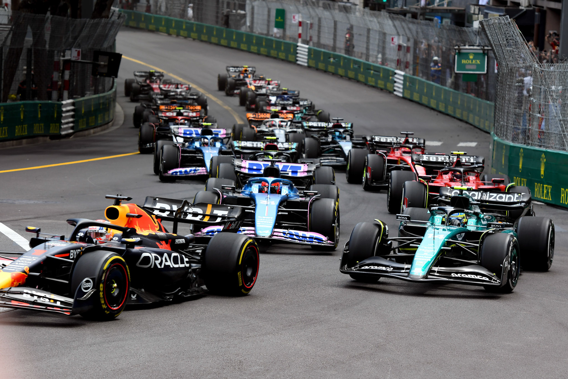 Max Verstappen (NED) Red Bull Racing; Formel 1 GP Monaco. Sonntag 28.05.2023