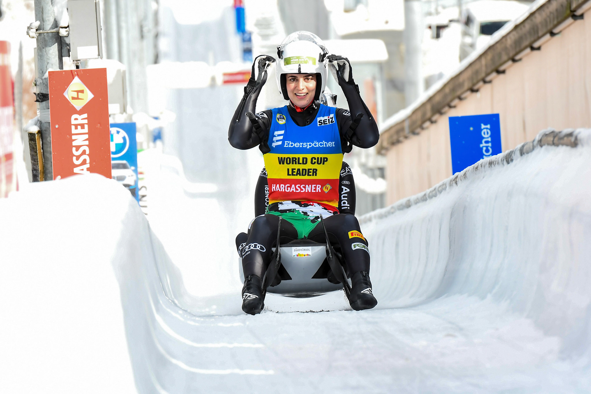 Andrea Voetter, Marion Oberhofer, ITA; Eberspächer Luge World Cup; Veltins Eisarena Winterberg 25.02.2023
