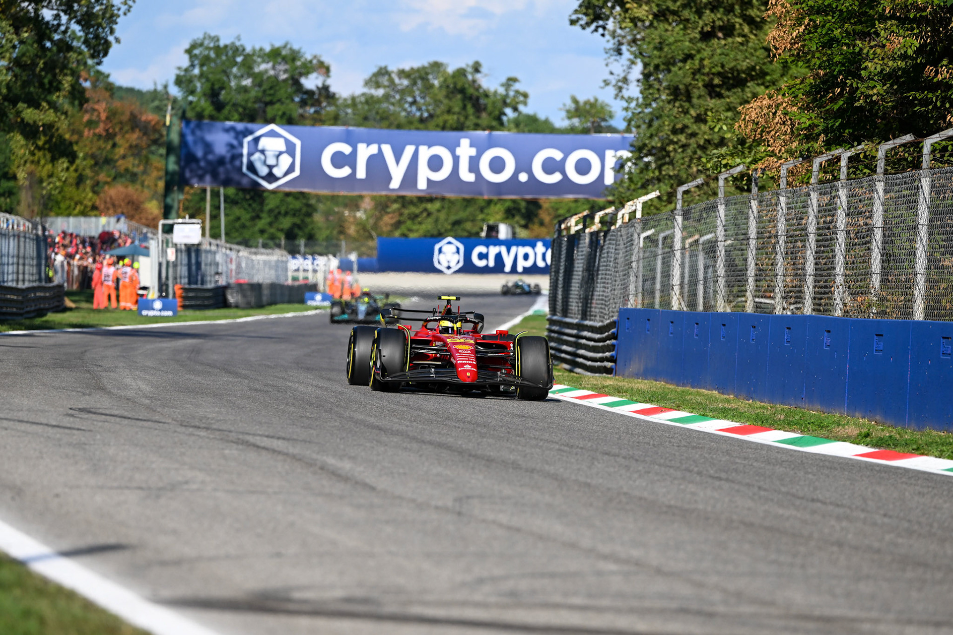 Carlos Sainz (ESP) Scuderia Ferrari; Formel 1 GP Italien Monza, Freitag, 09.09.2022