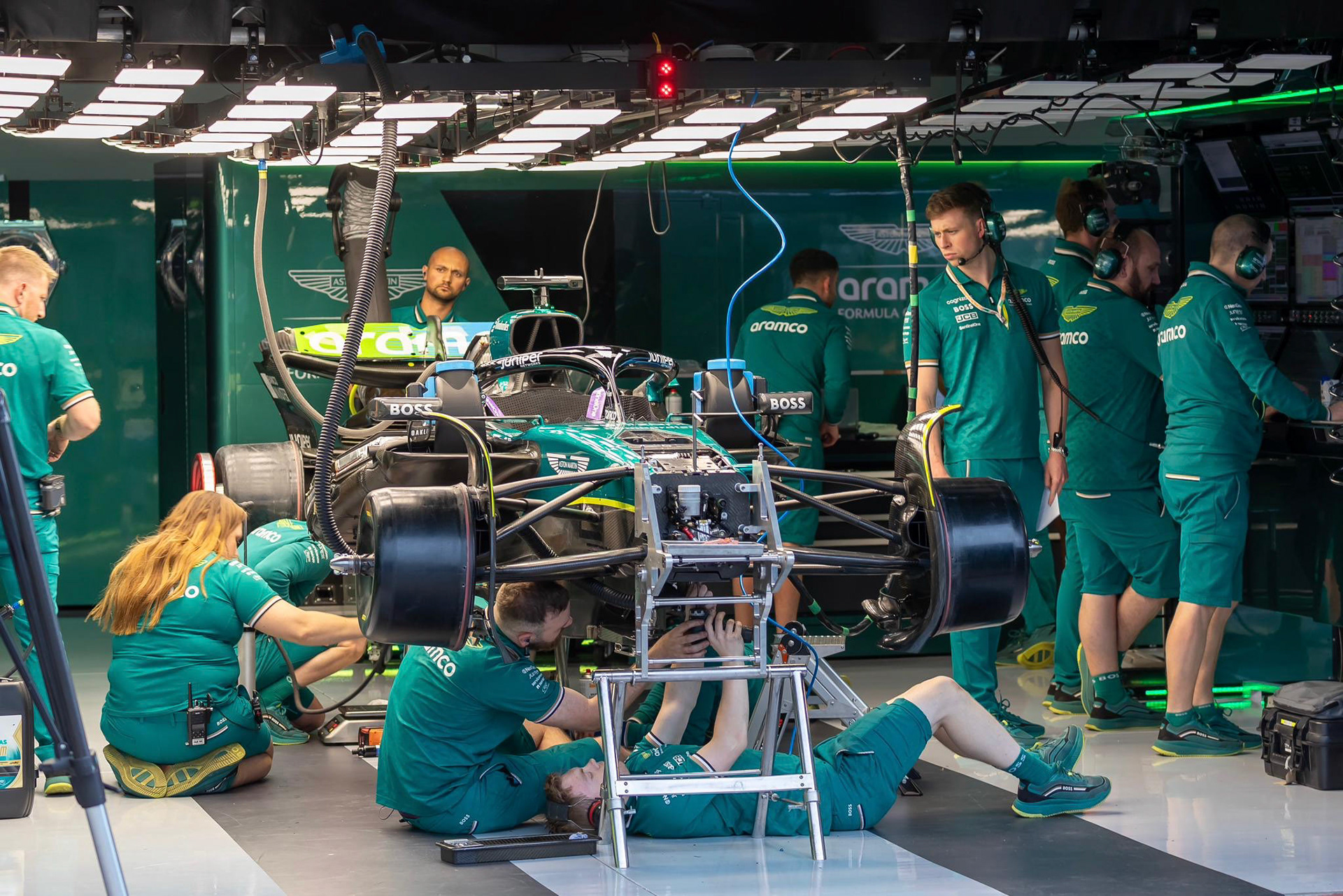 Aston Martin Aramco F1 Team; F1 GP Imola / Italien Donnerstag, 16.05.2024