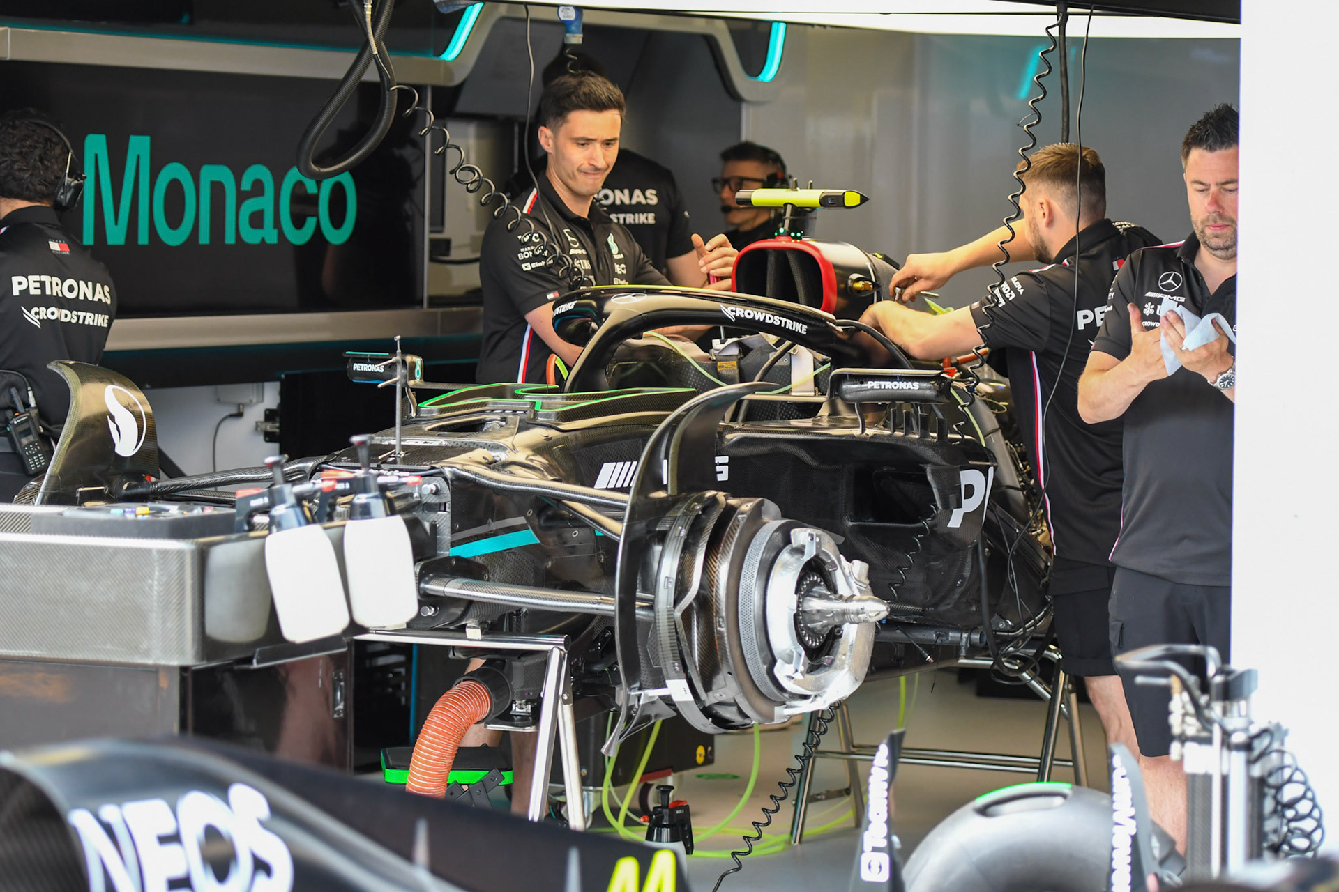 Mercedes AMG F1 Team; Formel 1 GP Monaco. Donnerstag 25.05.2023