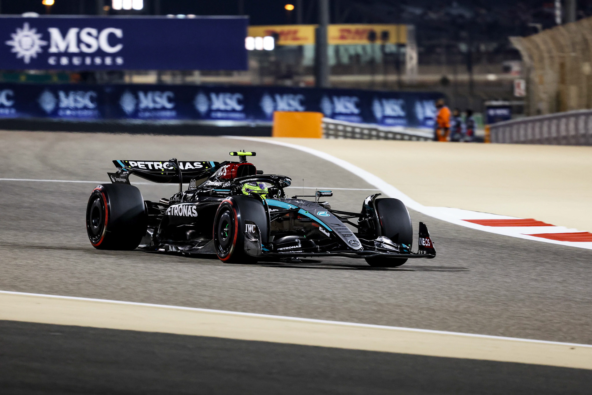 Lewis Hamilton #44, Mercedes-AMG Petronas F1 Team; Formel 1 GP Bahrain. Samstag 02.03.2024
