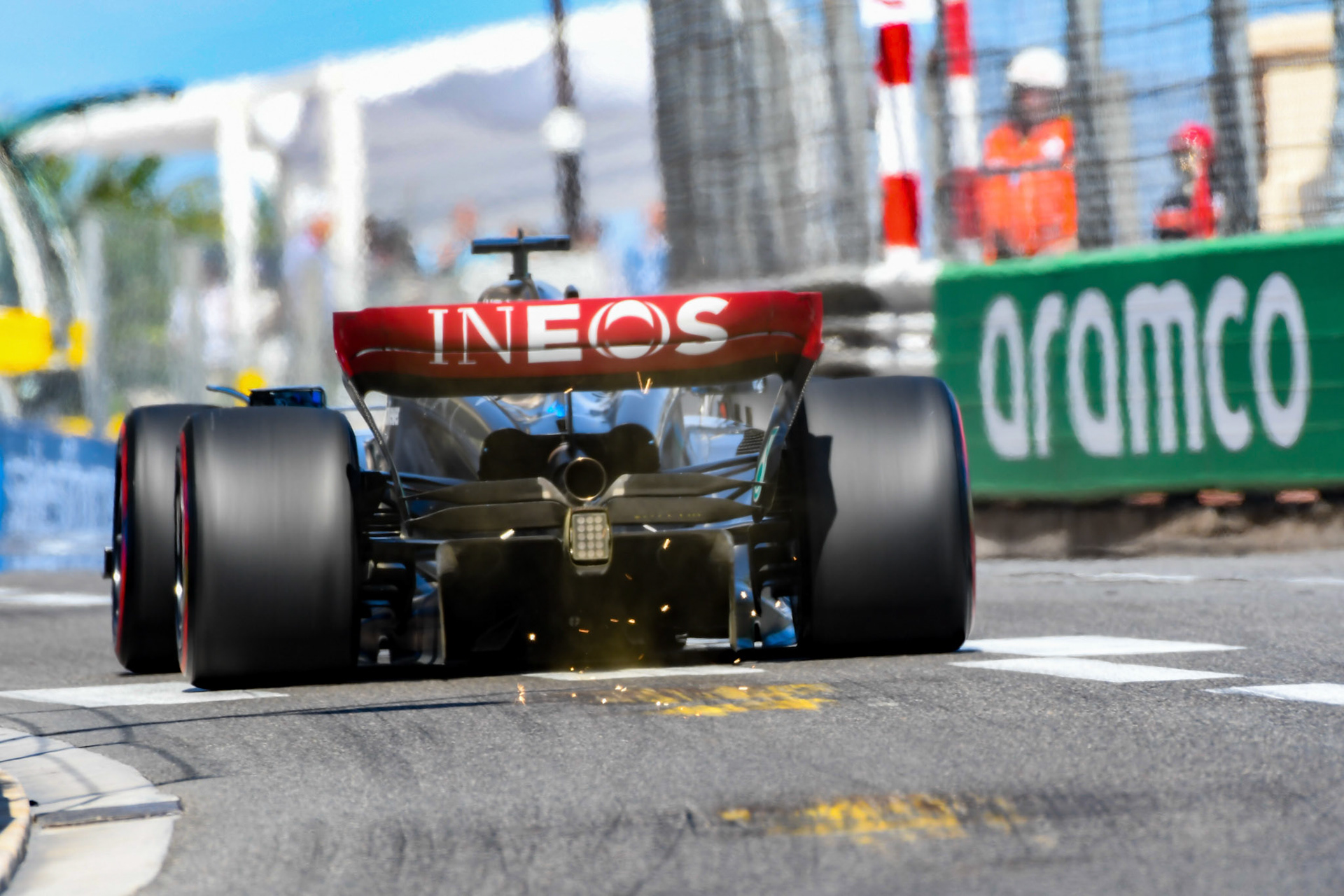 George Russell (GBR) Mercedes AMG F1 Team; Formel 1 GP Monaco. Samstag 27.05.2023