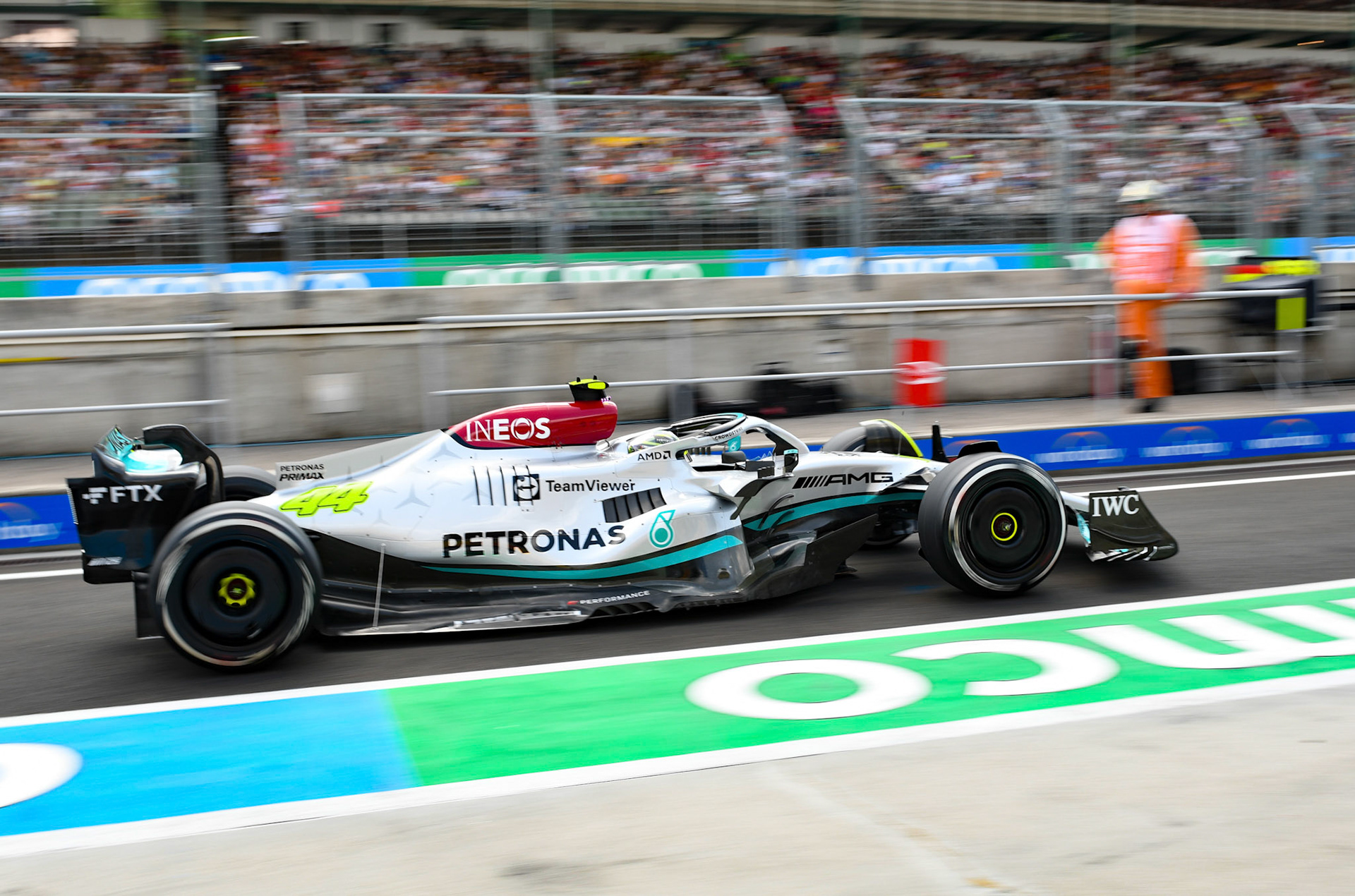 Lewis Hamilton (GBR) Merceds AMG Petronas F1 Team; Formel 1 Ungarn am 29.07.2022