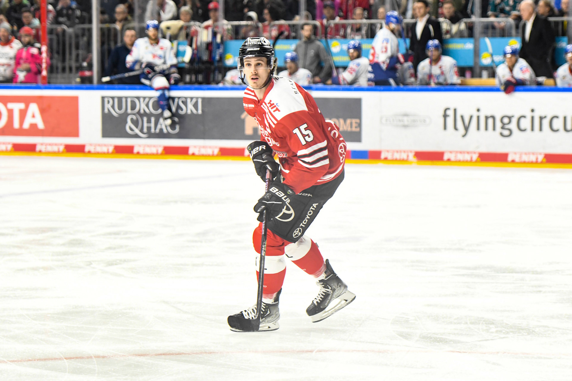 Louis Marc Aubry; DEL Kölner Haie - Adler Mannheim, 17.03.2023