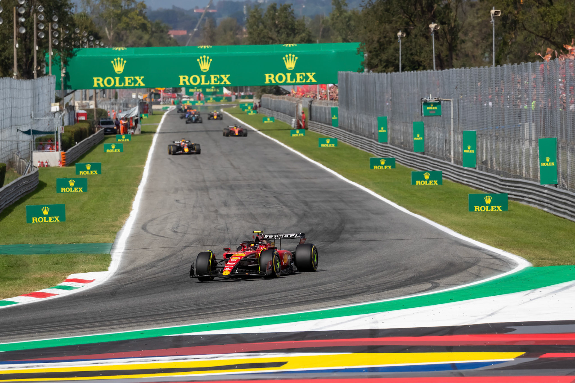 Carlos Sainz (ESP) Scuderia Ferrari; Formel 1 GP Italien / Monza. Sonntag, 03.09.2023