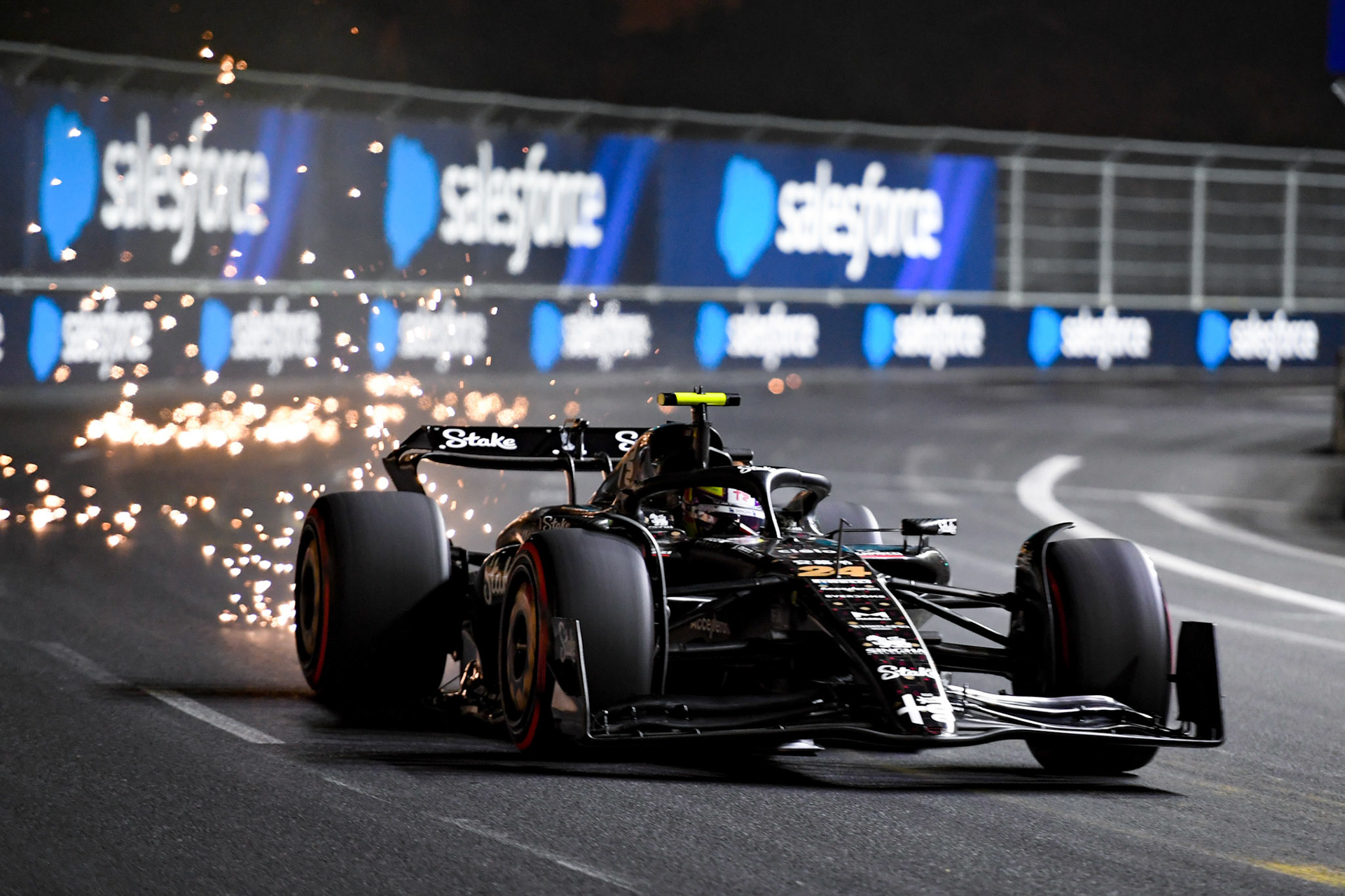 Guanyu Zhou (CHN) Alfa Romeo F1 Team;Formel 1 GP USA Las Vegas. Samstag 18.11.2023