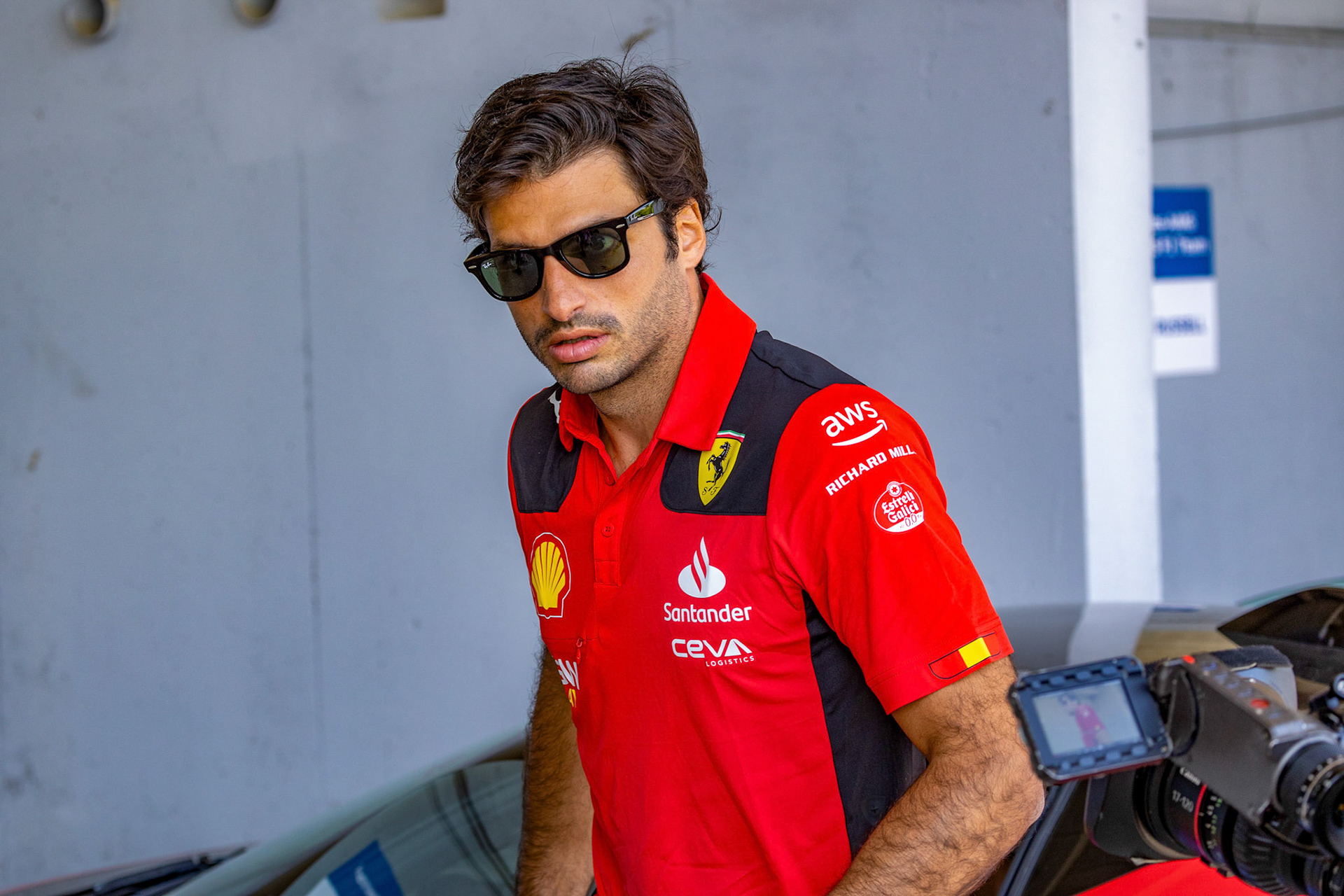 Carlos Sainz (ESP) Scuderia Ferrari; Formel 1 GP Budapest / Ungarn. Samstag, 22.07.2023