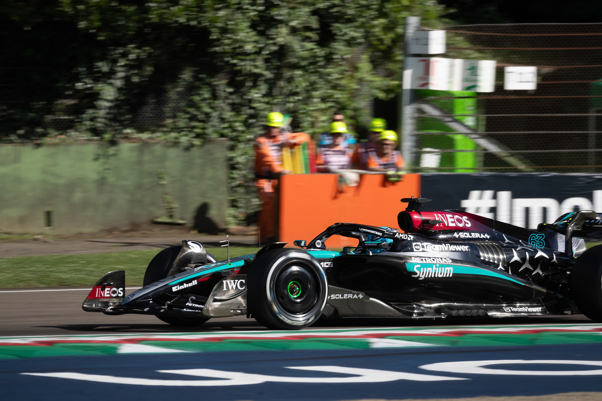 George Russell #63, Mercedes-AMG Petronas F1 Team; F1 GP Imola / Italien Freitag, 17.05.2024