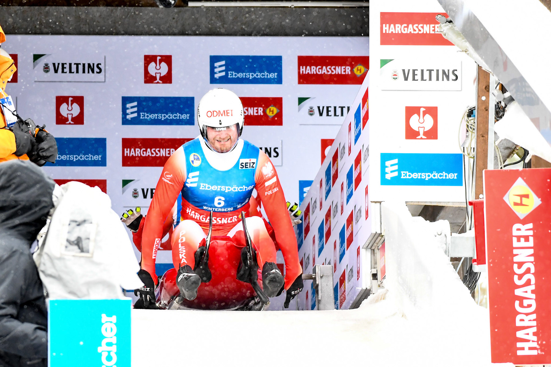 Wojciech Jerzy Chmielewski, Jakub Kowalewski, POL; Eberspächer Luge World Cup; Veltins Eisarena Winterberg 25.02.2023