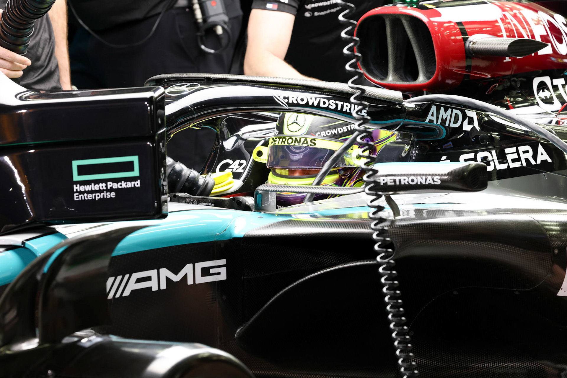 Lewis Hamilton #44, Mercedes-AMG Petronas F1 Team; Formel 1 GP Bahrain. Freitag 01.03.2024