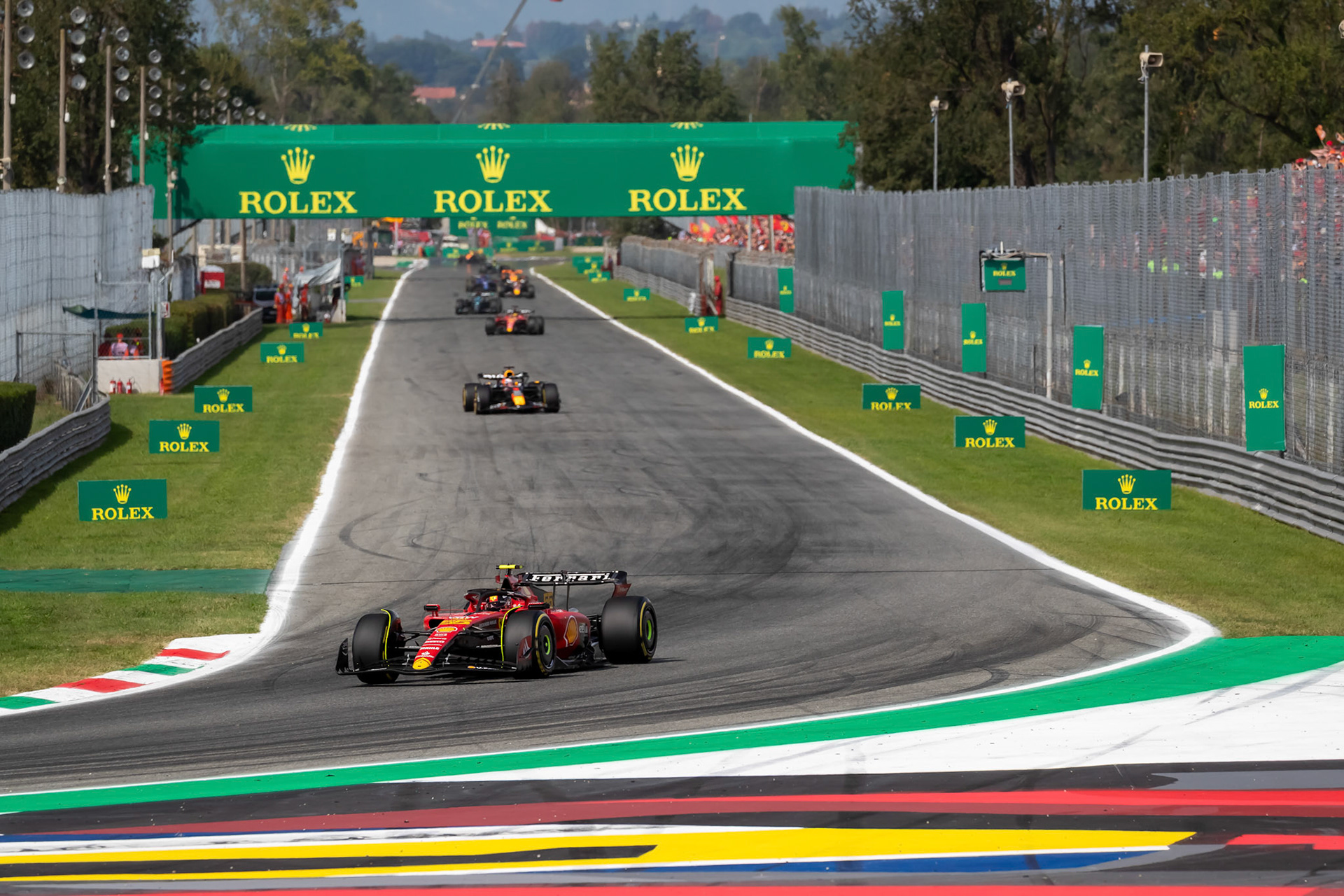 Carlos Sainz (ESP) Scuderia Ferrari; Formel 1 GP Italien / Monza. Sonntag, 03.09.2023