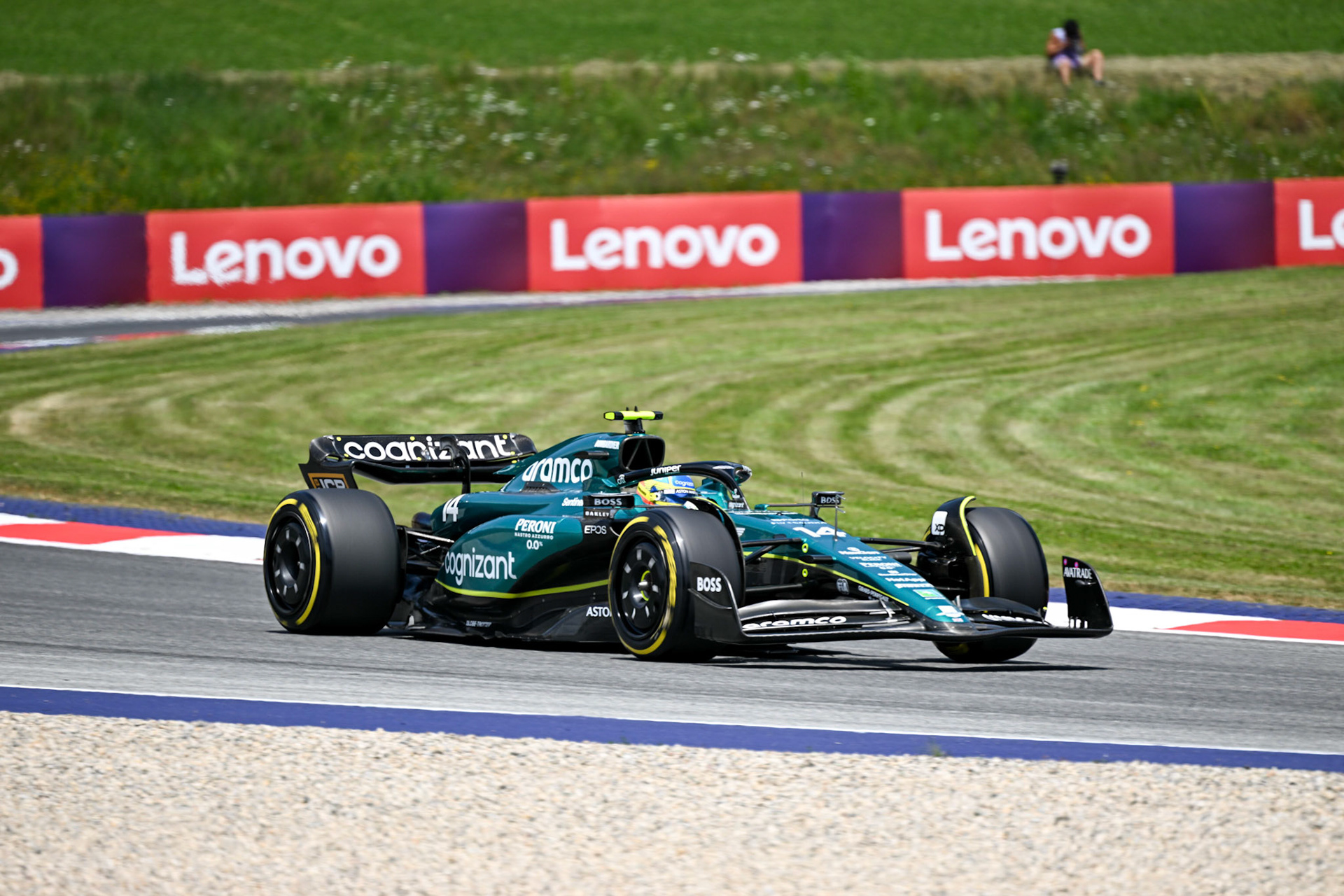 Fernando Alonso (ESP) Aston Martin Formula One Team; Formel 1 GP Austria / Österreich. Freitag, 30.06.2023