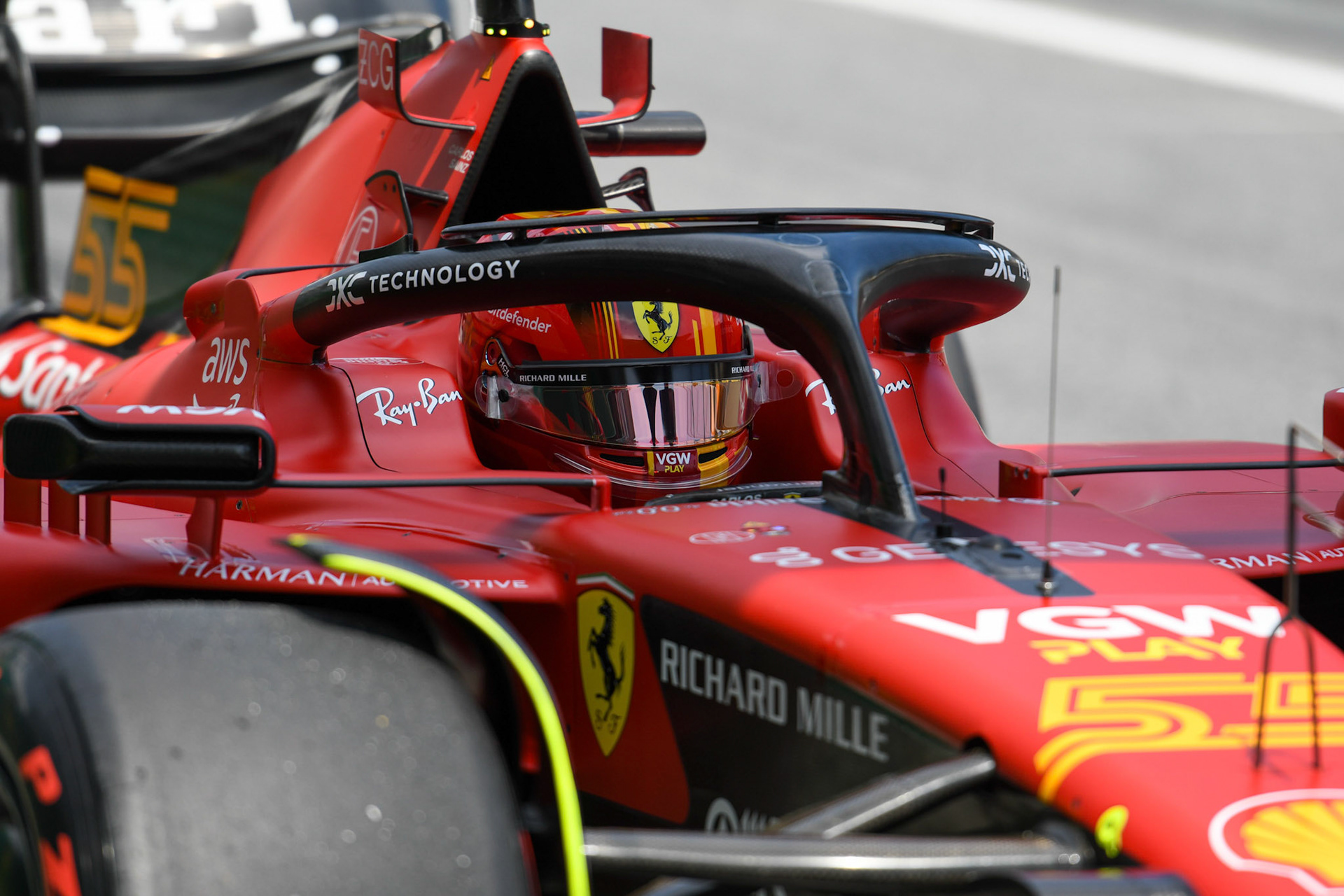 Carlos Sainz (ESP) Scuderia Ferrari; Formel 1 GP Barcelona. Freitag 02.06.2023