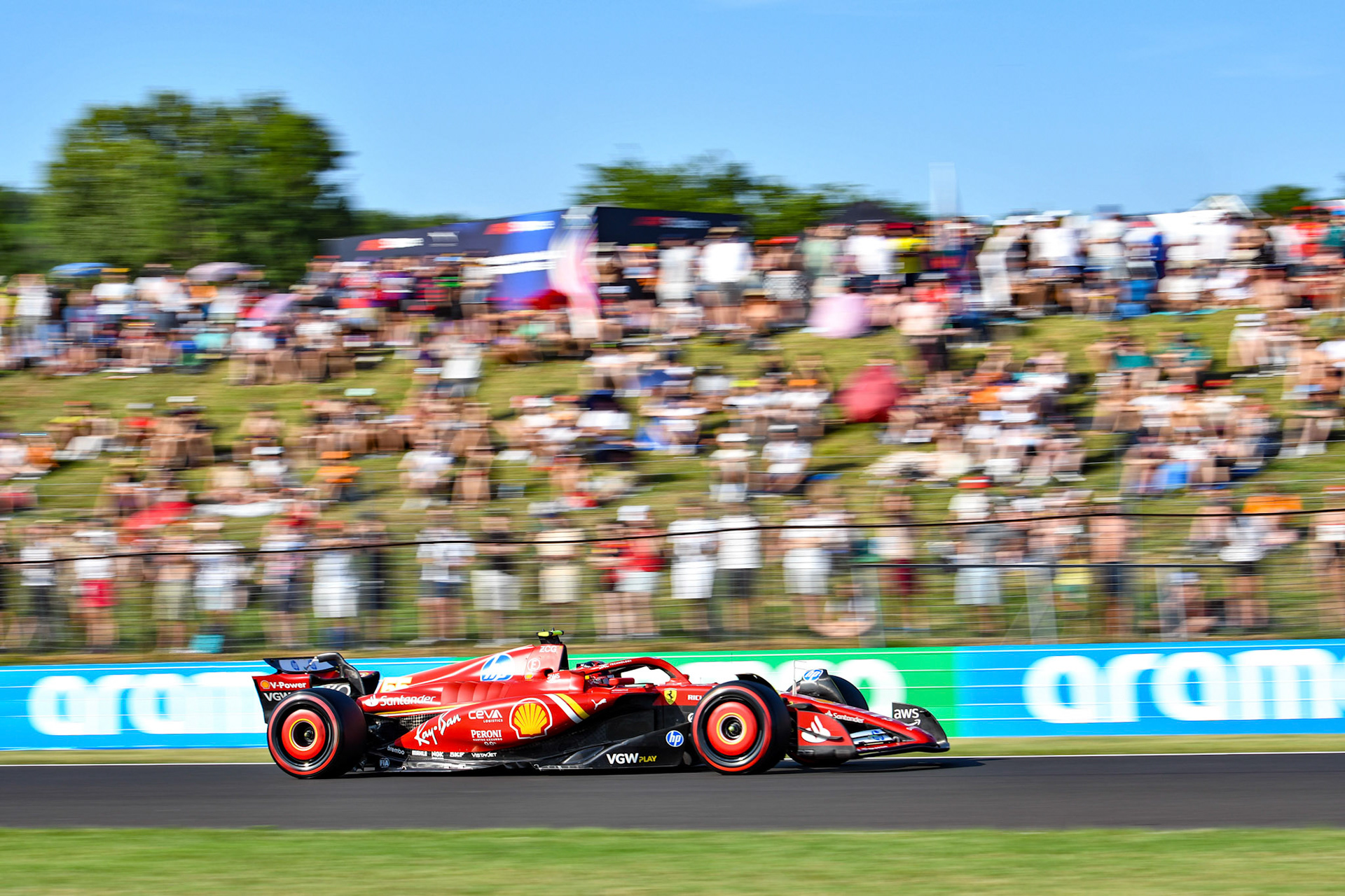 Carlos Sainz #55, Scuderia Ferrari;Formel 1 Budapest / Ungarn, 20.07.2024