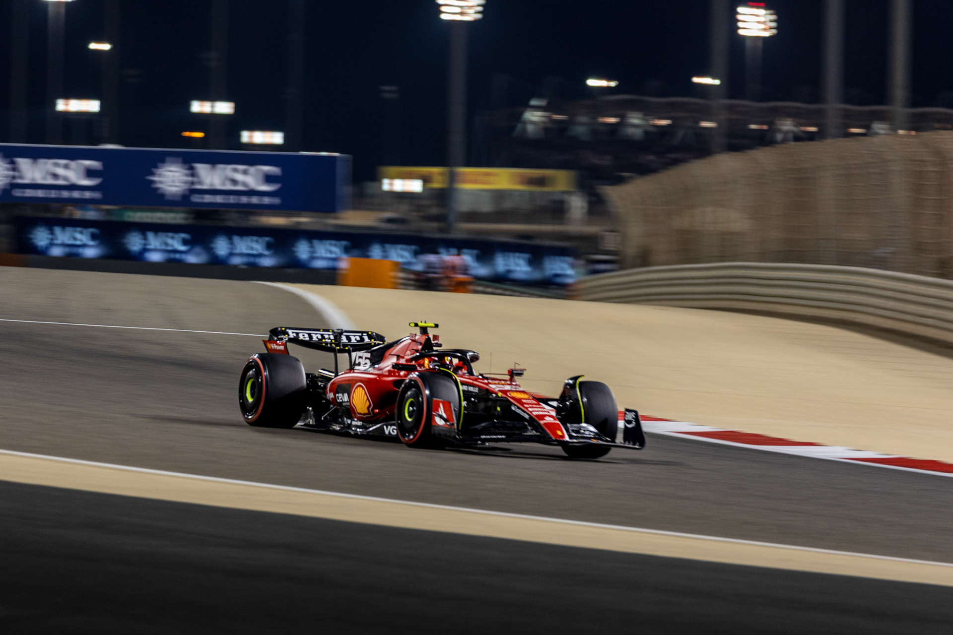 Carlos Sainz (ESP) Scuderia Ferrari; Formel 1 GP Bahrain. Samstag 04.03.2023