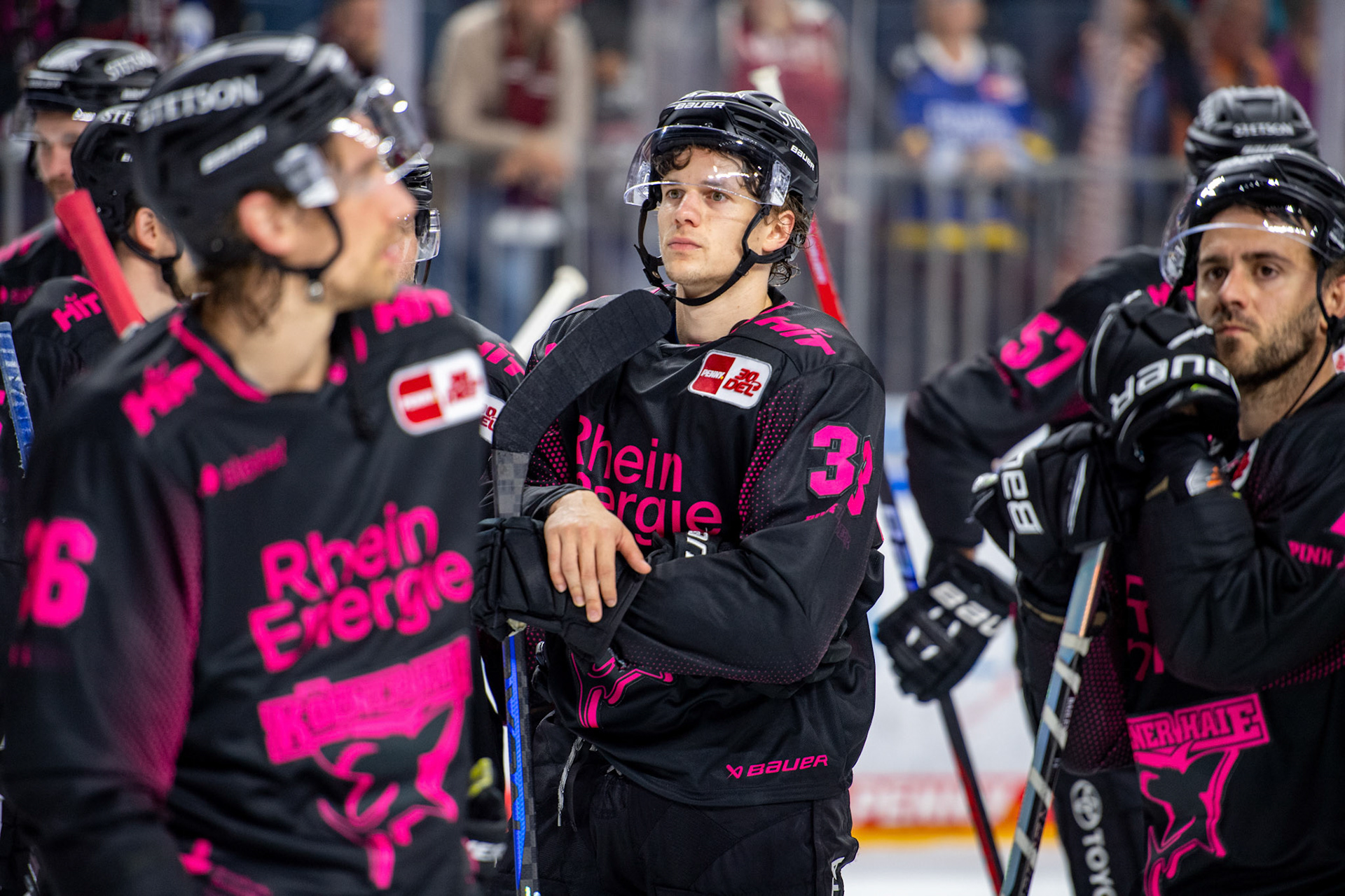 Tim Wohlgemuth; DEL Kölner Haie - Eisbaeren Berlin, 06.10.2023