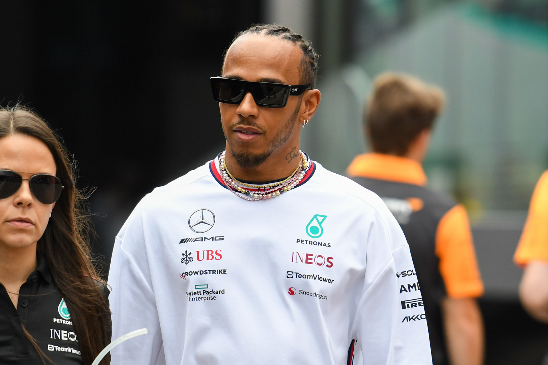 Lewis Hamilton (GBR) Mercedes AMG F1 Team; Formel 1 GP Barcelona. Donnerstag 01.06.2023