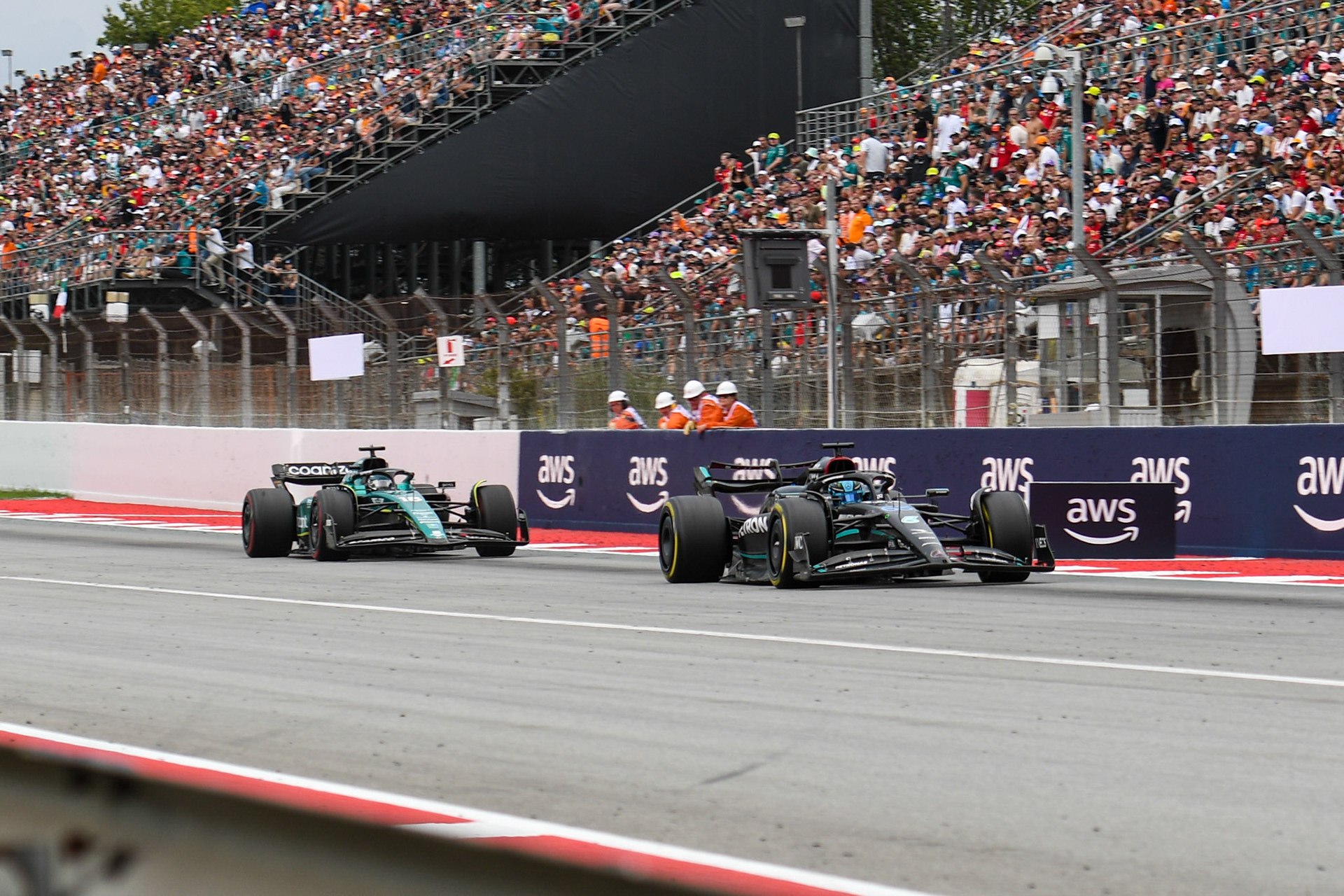 George Russell (GBR) Mercedes AMG F1 Team; Formel 1 GP Barcelona. Sonntag 04.06.2023