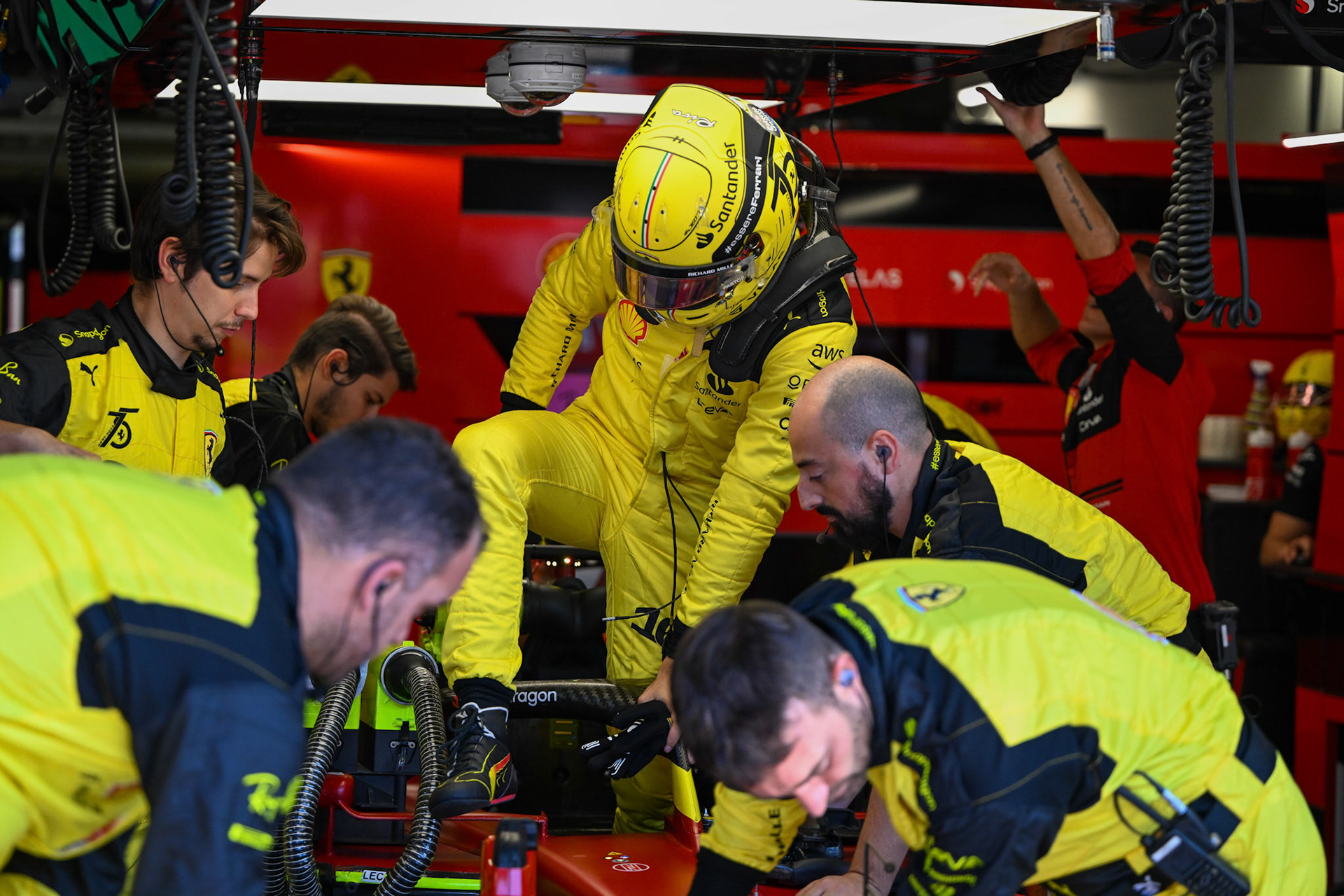 Charles Leclerc (MCO) Scuderia Ferrari; Formel 1 GP Italien Monza, Samstag, 10.09.2022