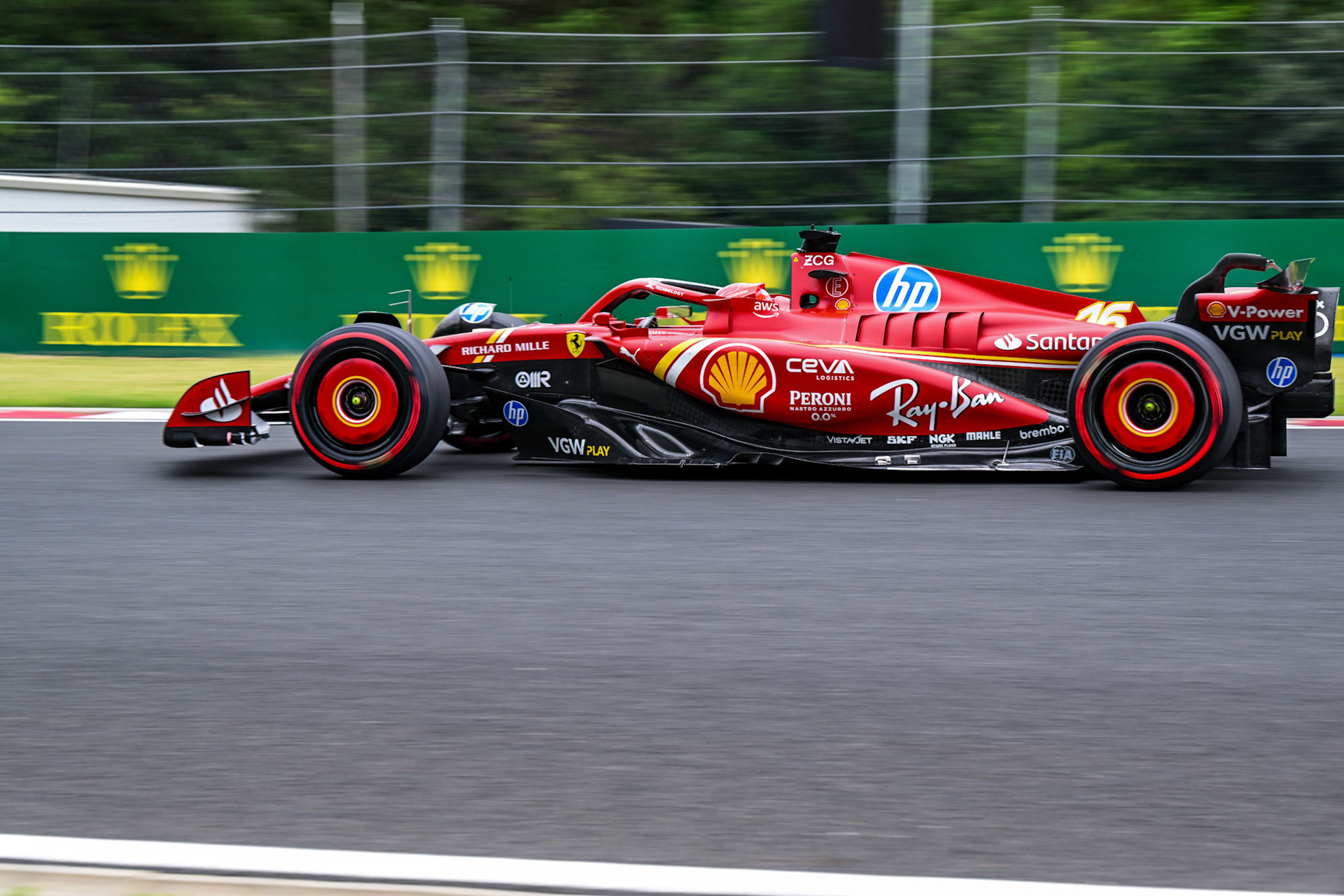 Charles Leclerc #16, Scuderia Ferrari;Formel 1 Budapest / Ungarn, 20.07.2024