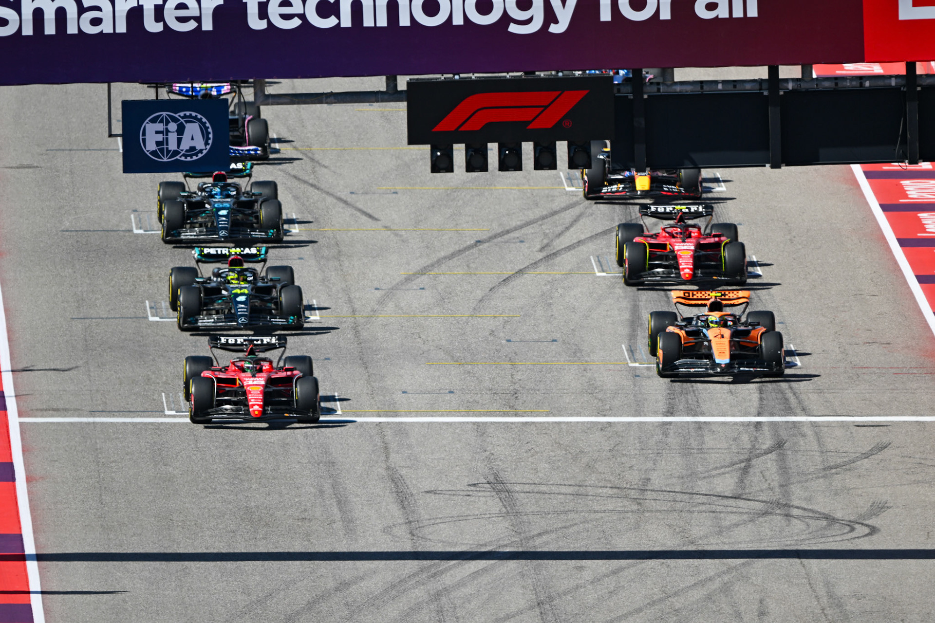 Rennstart; Formel 1 GP USA Austin Texas. Sonntag 22.10.2023