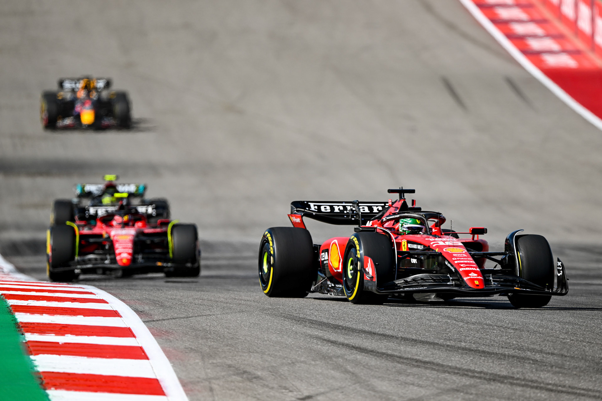 Charles Leclerc (MCO) Scuderia Ferrari;Formel 1 GP USA Austin Texas. Sonntag 22.10.2023