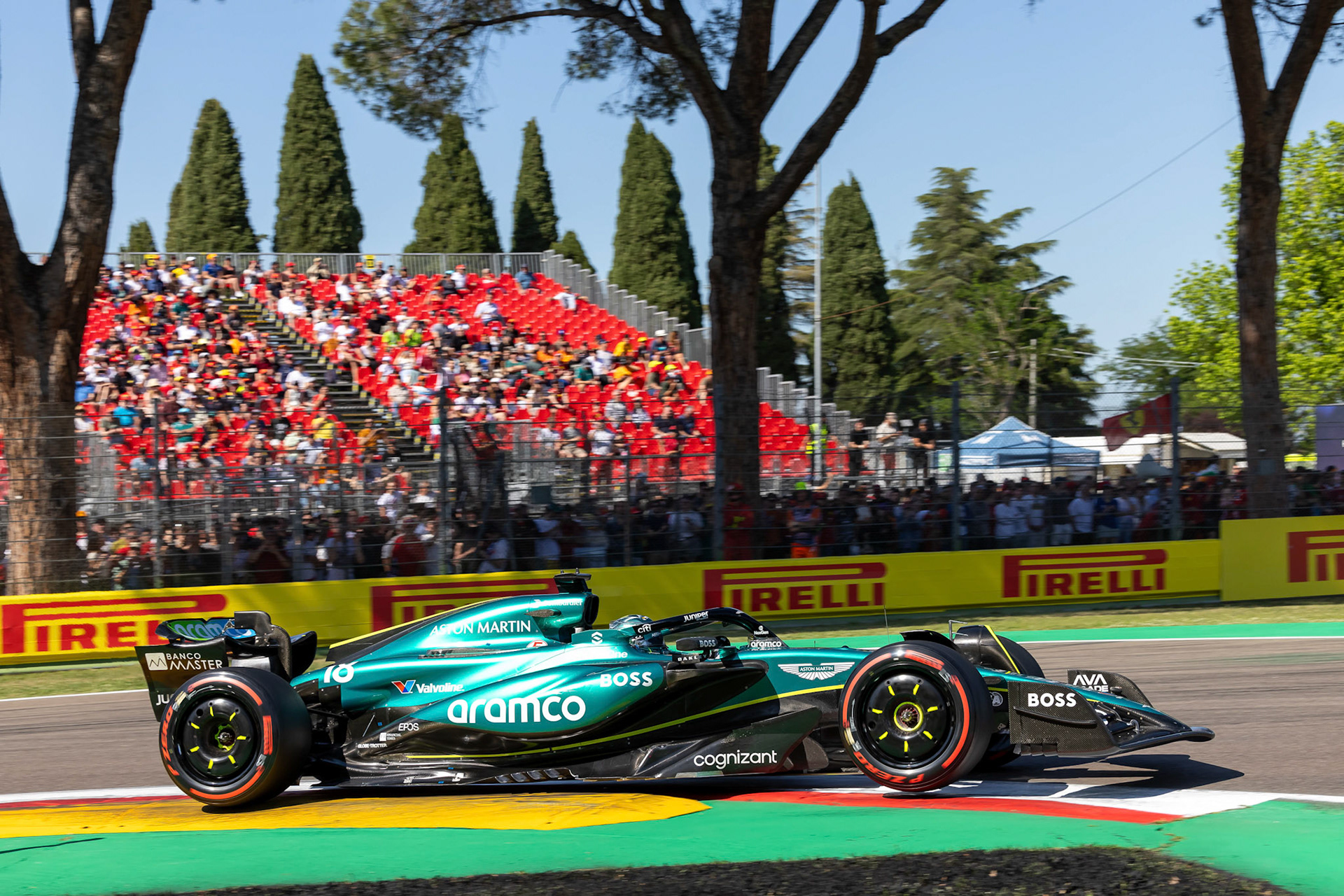 Lance Stroll #18, Aston Martin Aramco F1 Team; F1 GP Imola / Italien Samstag, 18.05.2024