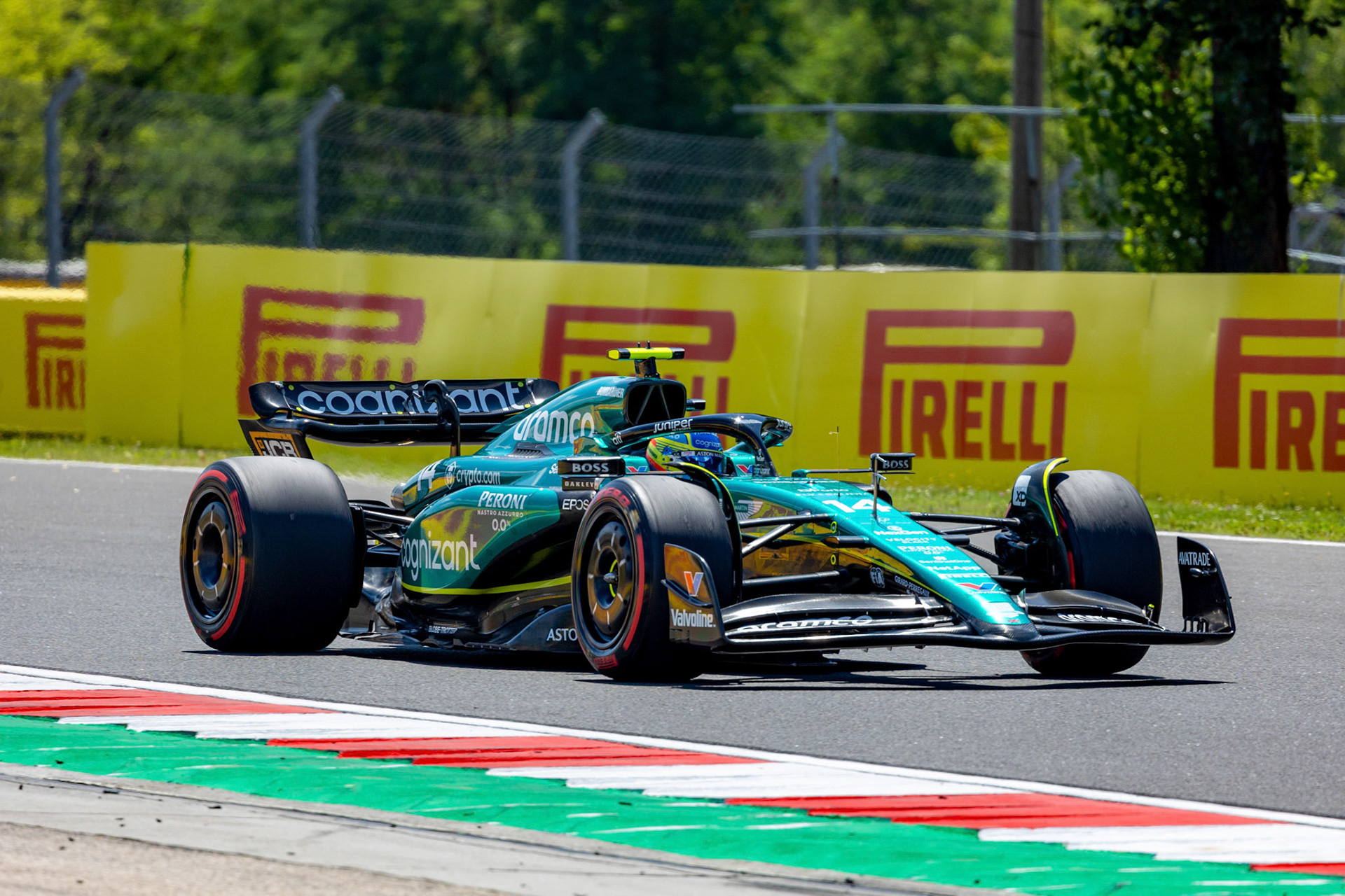 Fernando Alonso (ESP) Aston Martin Formula One Team; Formel 1 GP Budapest / Ungarn. Samstag, 22.07.2023