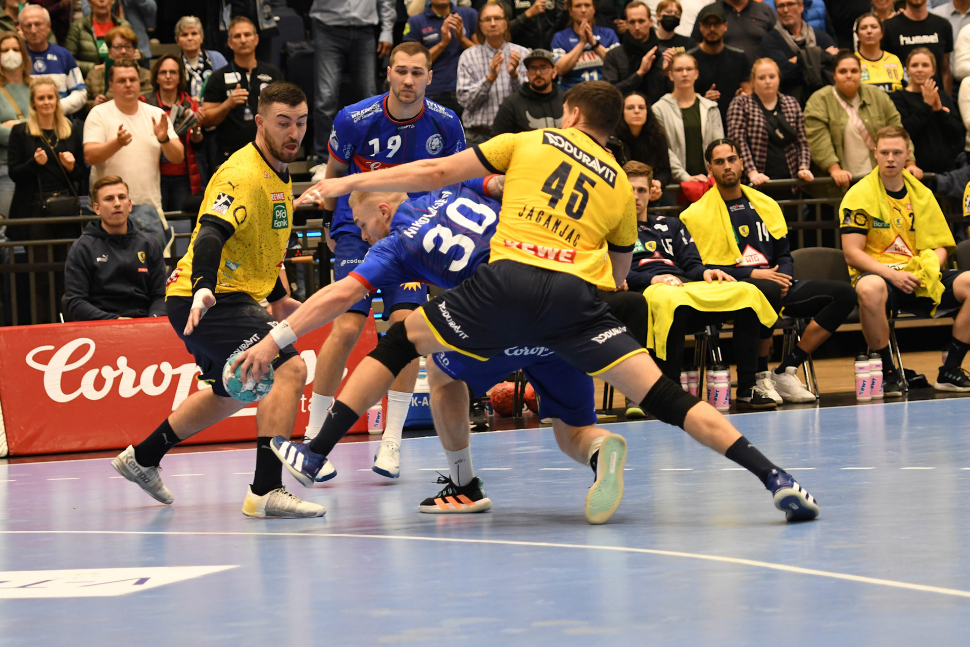 Halil Jaganjac #45; Handball Bundesliga; BHC 06 - Rhein Neckar Loewen 29.09.2022