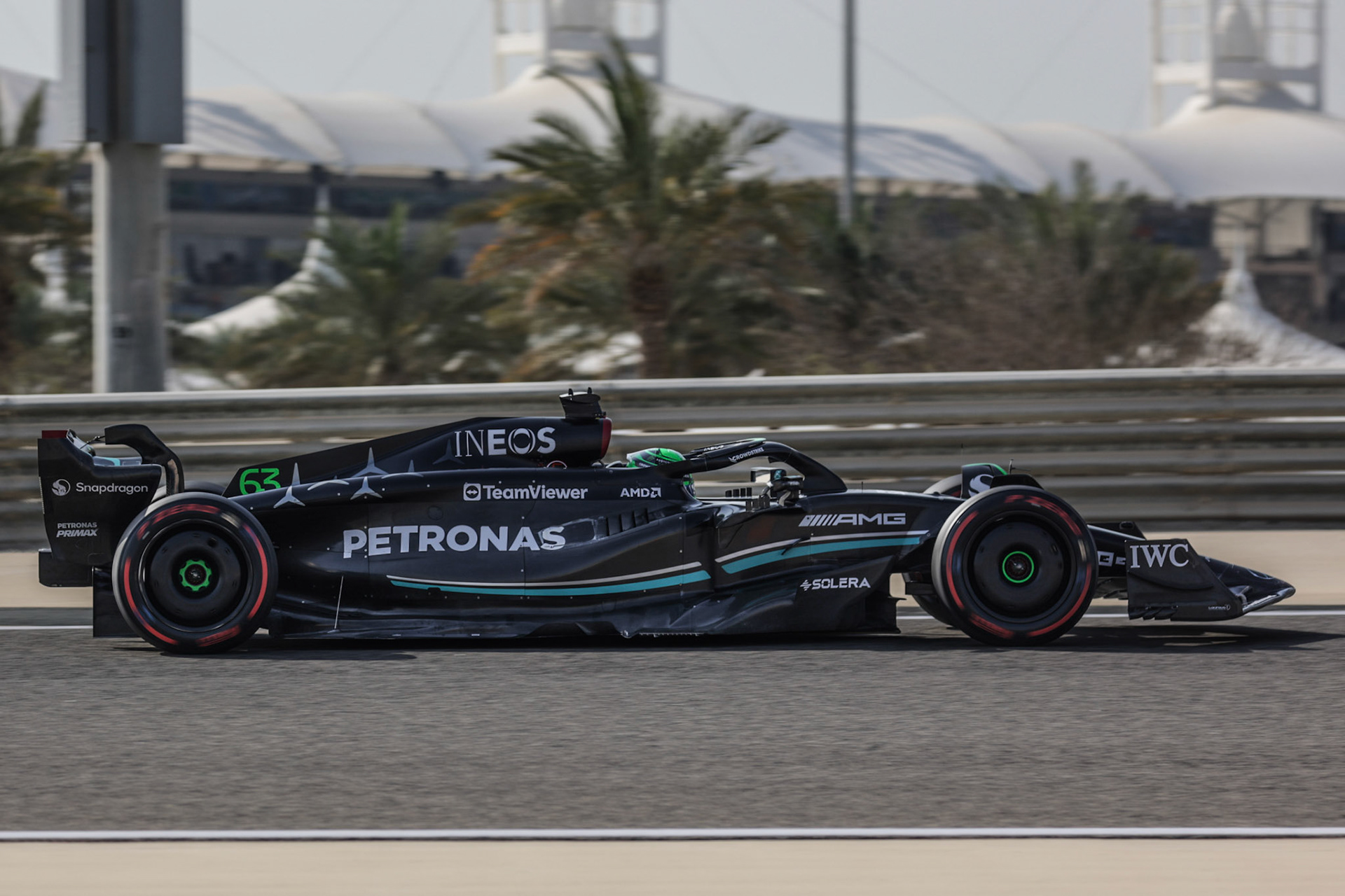 George Russell (GBR) Mercedes AMG F1 Team; Formel 1 GP Bahrain. Samstag 04.03.2023
