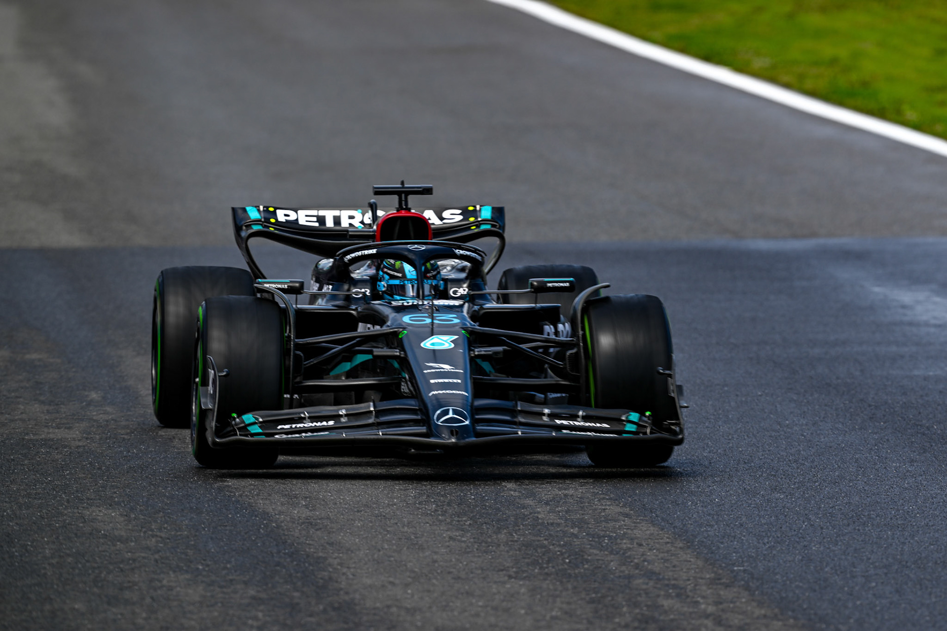 George Russell (GBR) Mercedes AMG F1 Team; Formel 1 GP Spa Francorchamps/ Belgien. Samstag, 29.07.2023