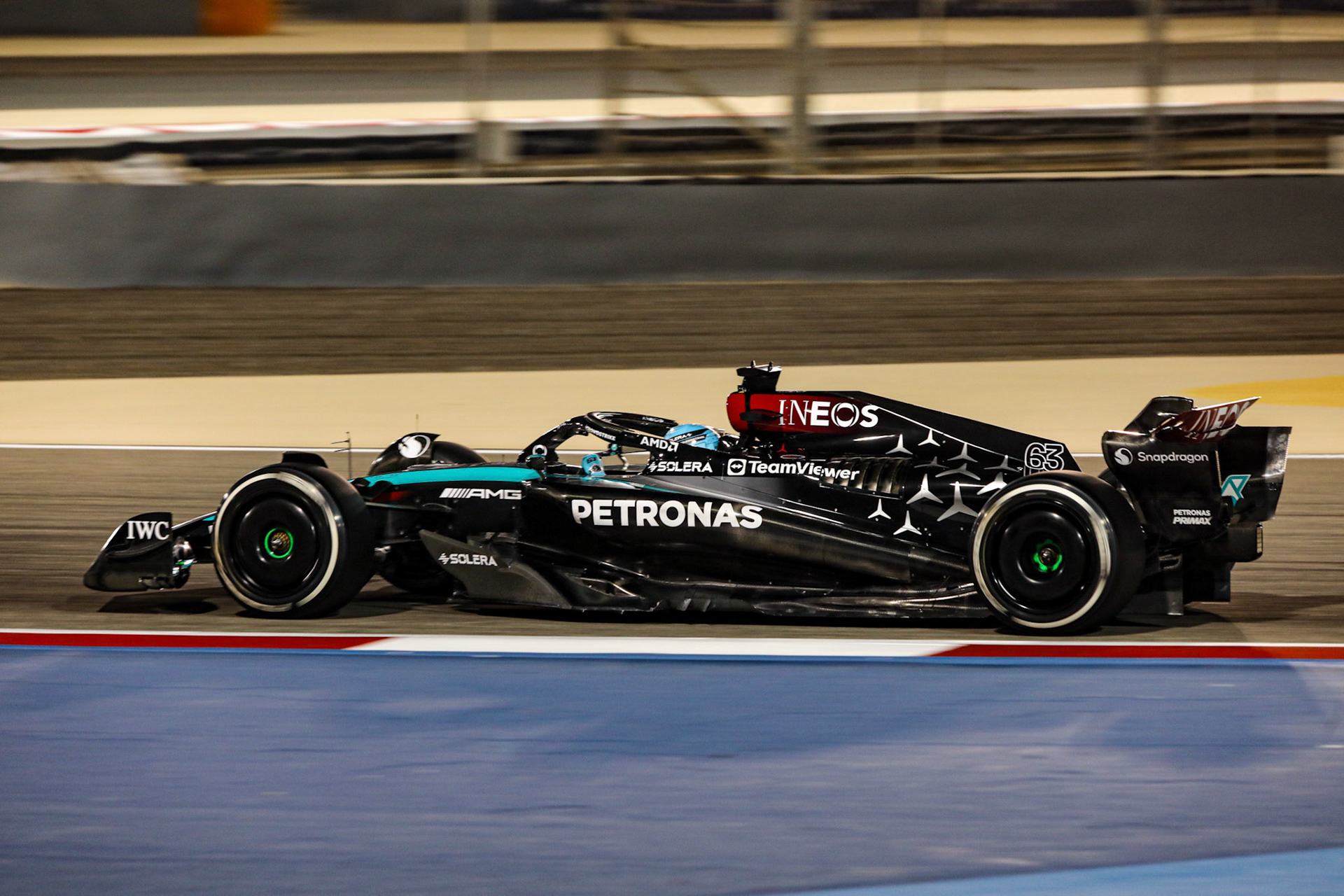 George Russell #63, Mercedes-AMG Petronas F1 Team; Formel 1 Pre-Season Tests Bahrain. Mittwoch, 21.02.2024