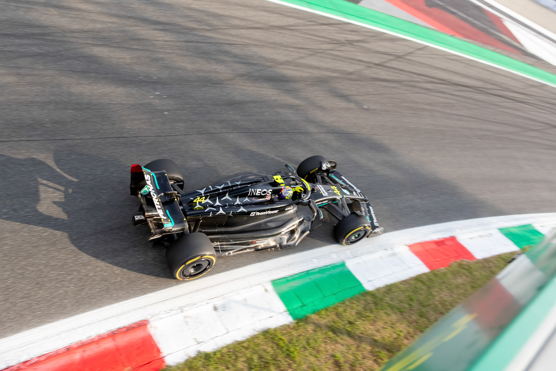 Lewis Hamilton (GBR) Mercedes AMG F1 Team; Formel 1 GP Italien / Monza. Freitag, 01.09.2023