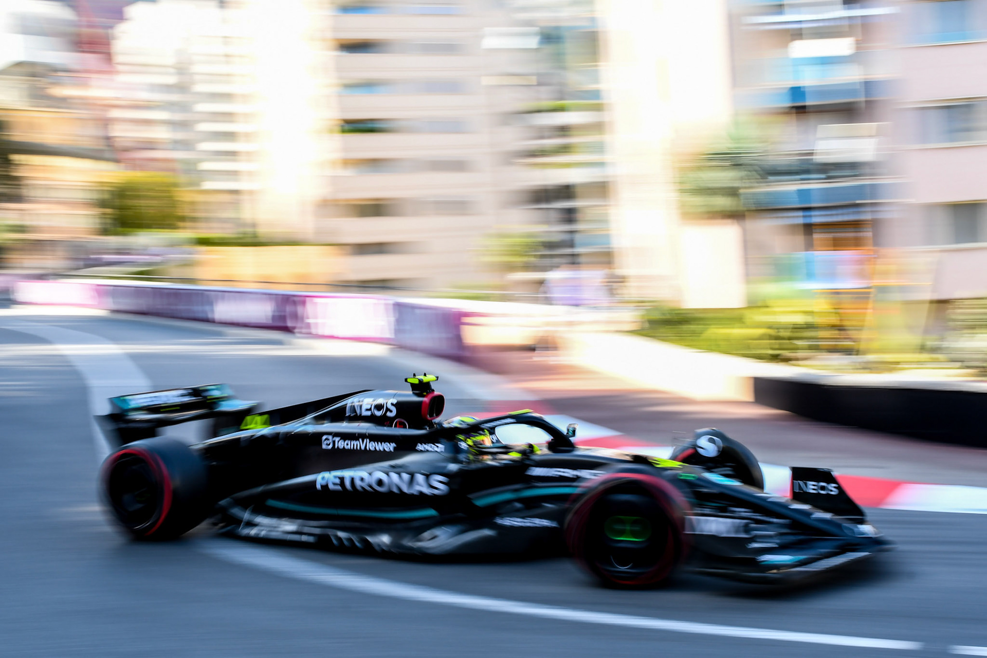 Lewis Hamilton (GBR) Mercedes AMG F1 Team; Formel 1 GP Monaco. Freitag 26.05.2023