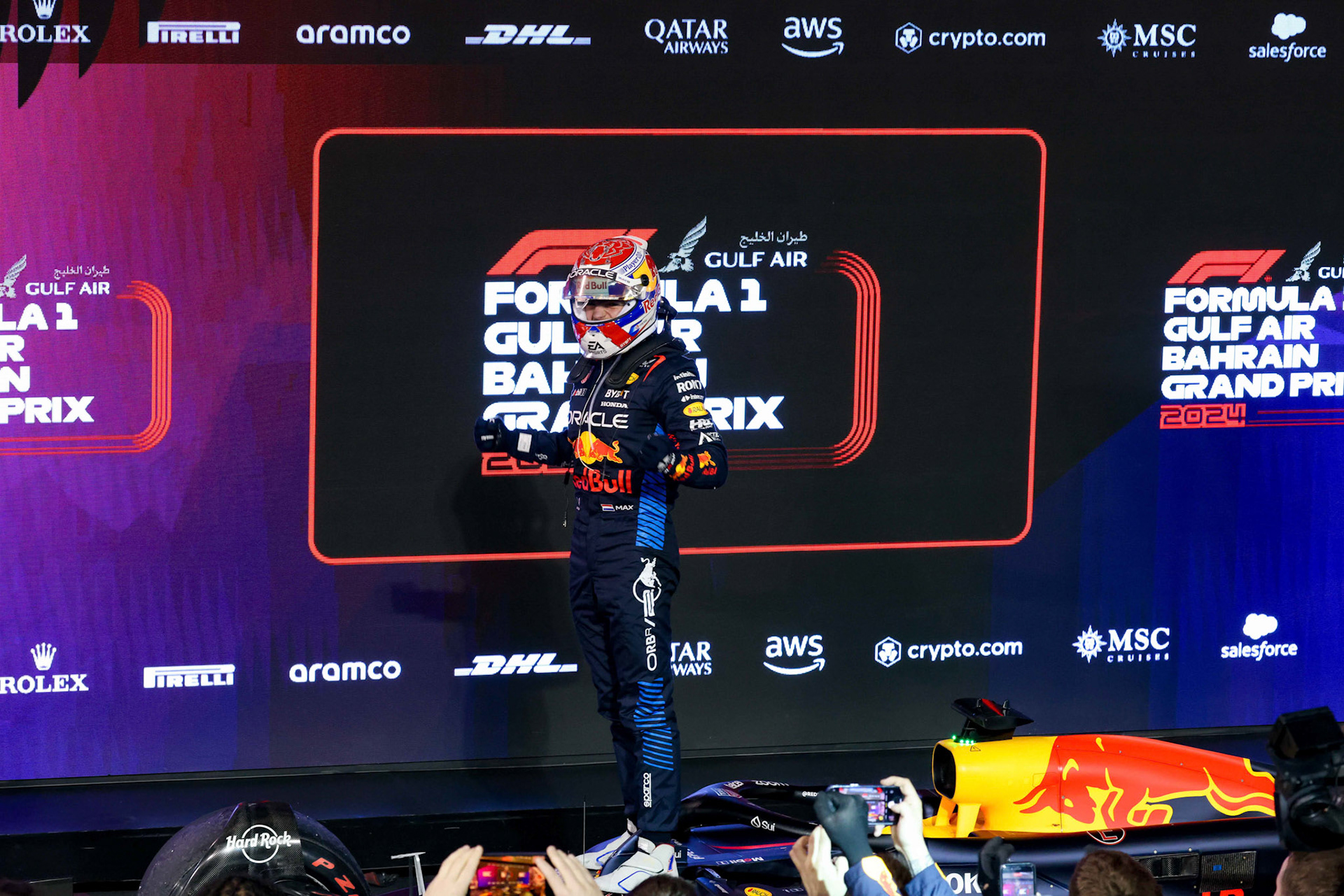 Max Verstappen #1, Oracle Red Bull Racing, winner ; Formel 1 GP Bahrain. Samstag 02.03.2024