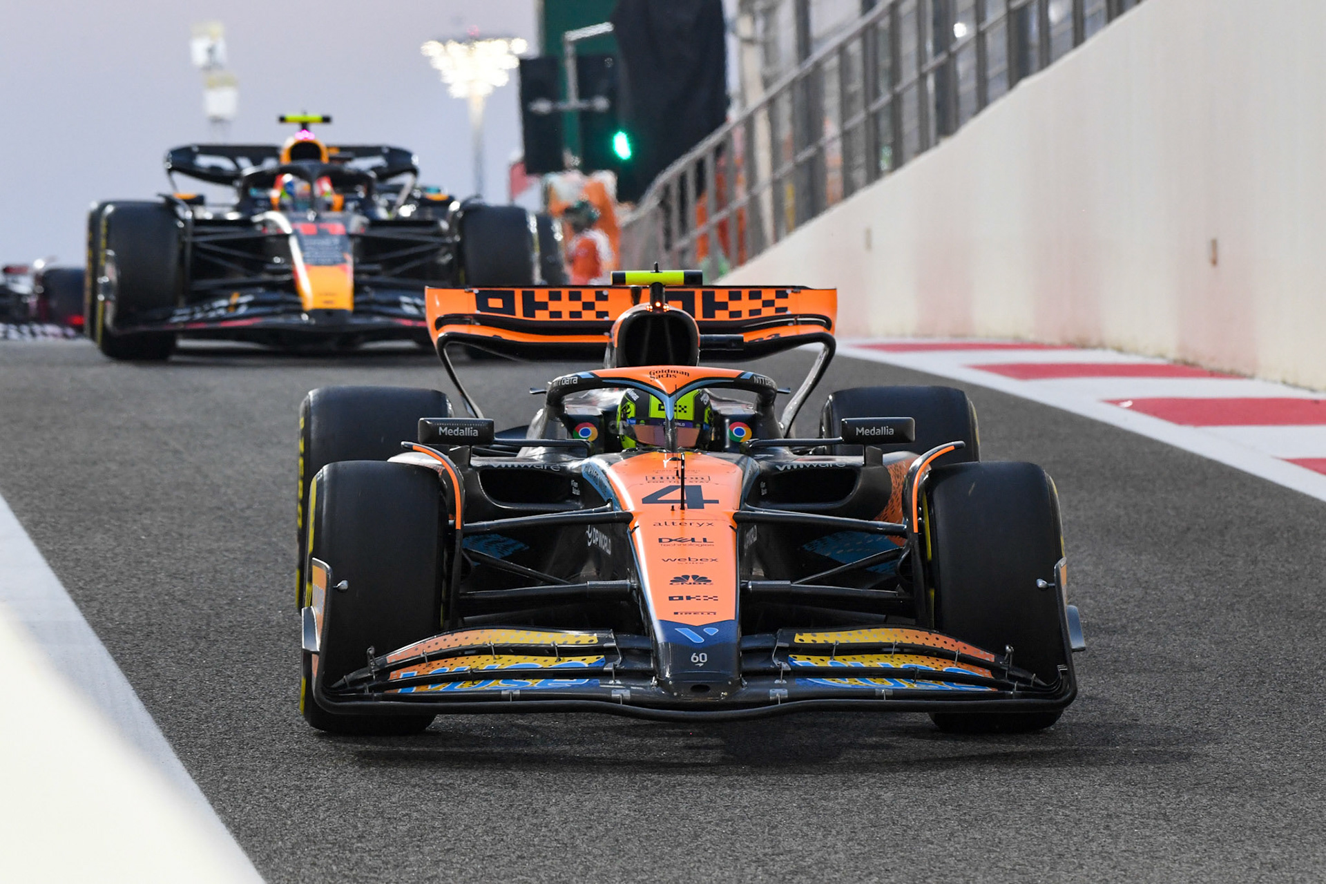 Lando Norris (GBR) McLaren F1 Team; Formel 1 GP Abu Dhabi. Freitag 24.11.2023