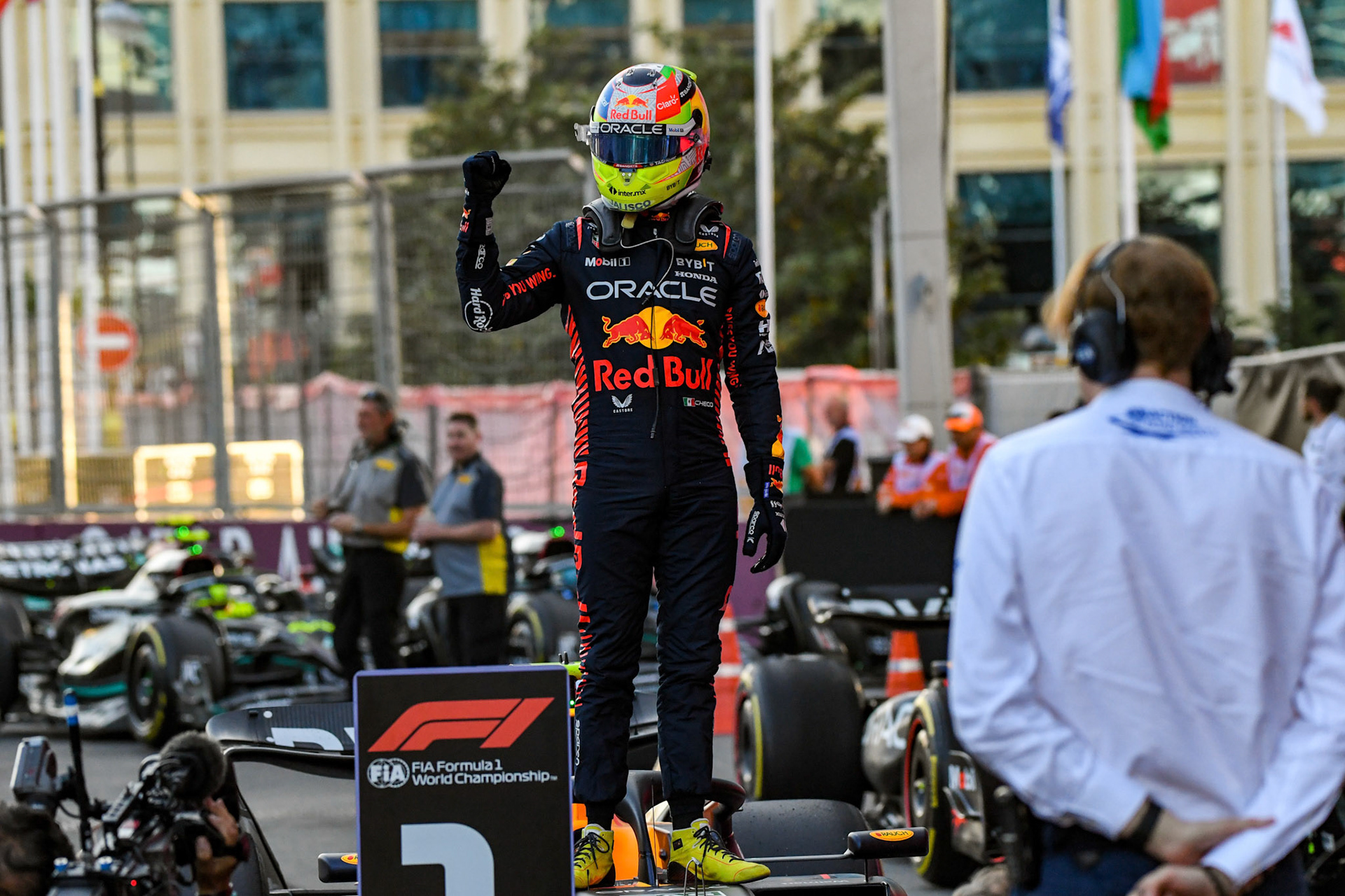 Sergio Perez (MEX) Red Bull Racing; Formel 1 GP Baku Azerbaijan. Samstag 29.04.2023