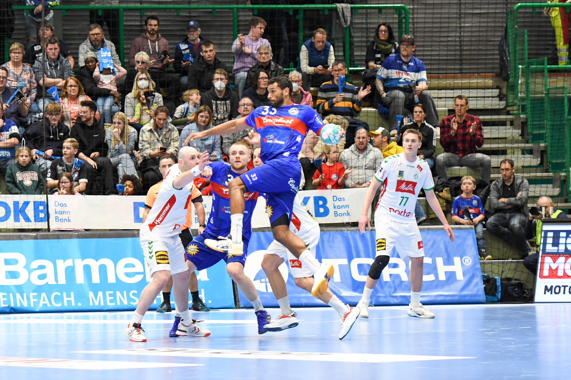 Djibril M´Bengue; Handball Bundesliga; BHC 06 - GWD Minden 02.03.2023