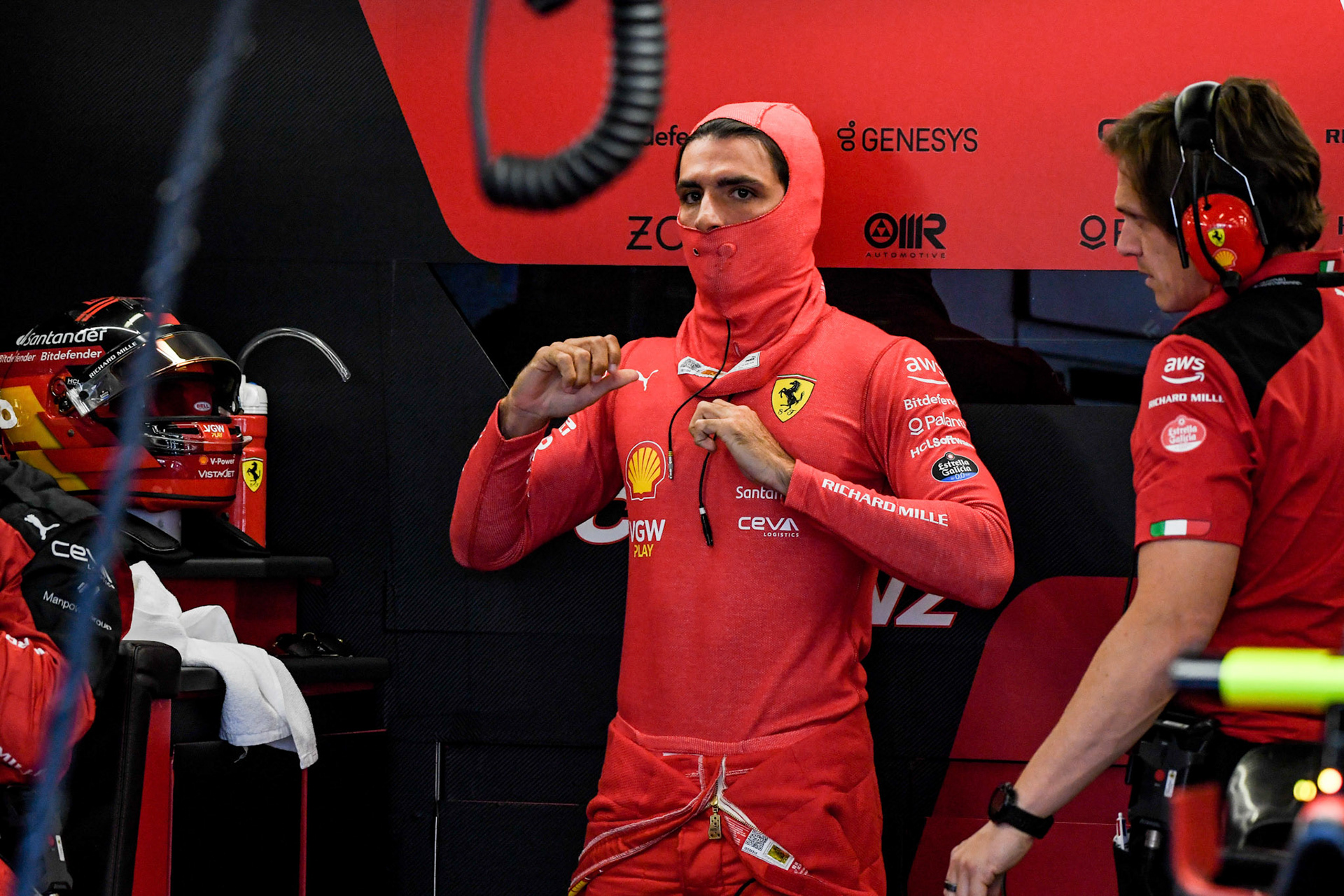 Carlos Sainz (ESP) Scuderia Ferrari; Formel 1 GP Baku Azerbaijan. Samstag 29.04.2023