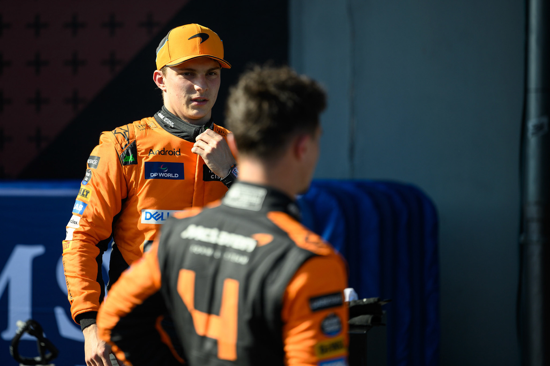 Oscar Piastri #81, McLaren Formula 1 Team und Lando Norris #4, McLaren Formula 1 Team; F1 GP Imola / Italien Samstag, 18.05.2024