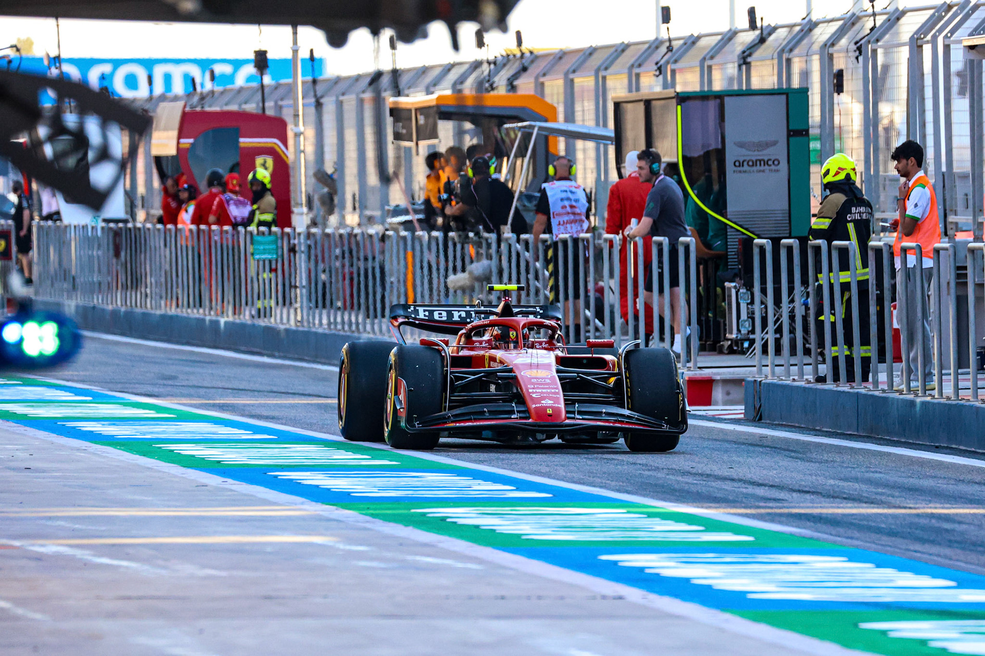 Carlos Sainz #55, Scuderia Ferrari; Formel 1 Pre-Season Tests Bahrain. Mittwoch, 21.02.2024