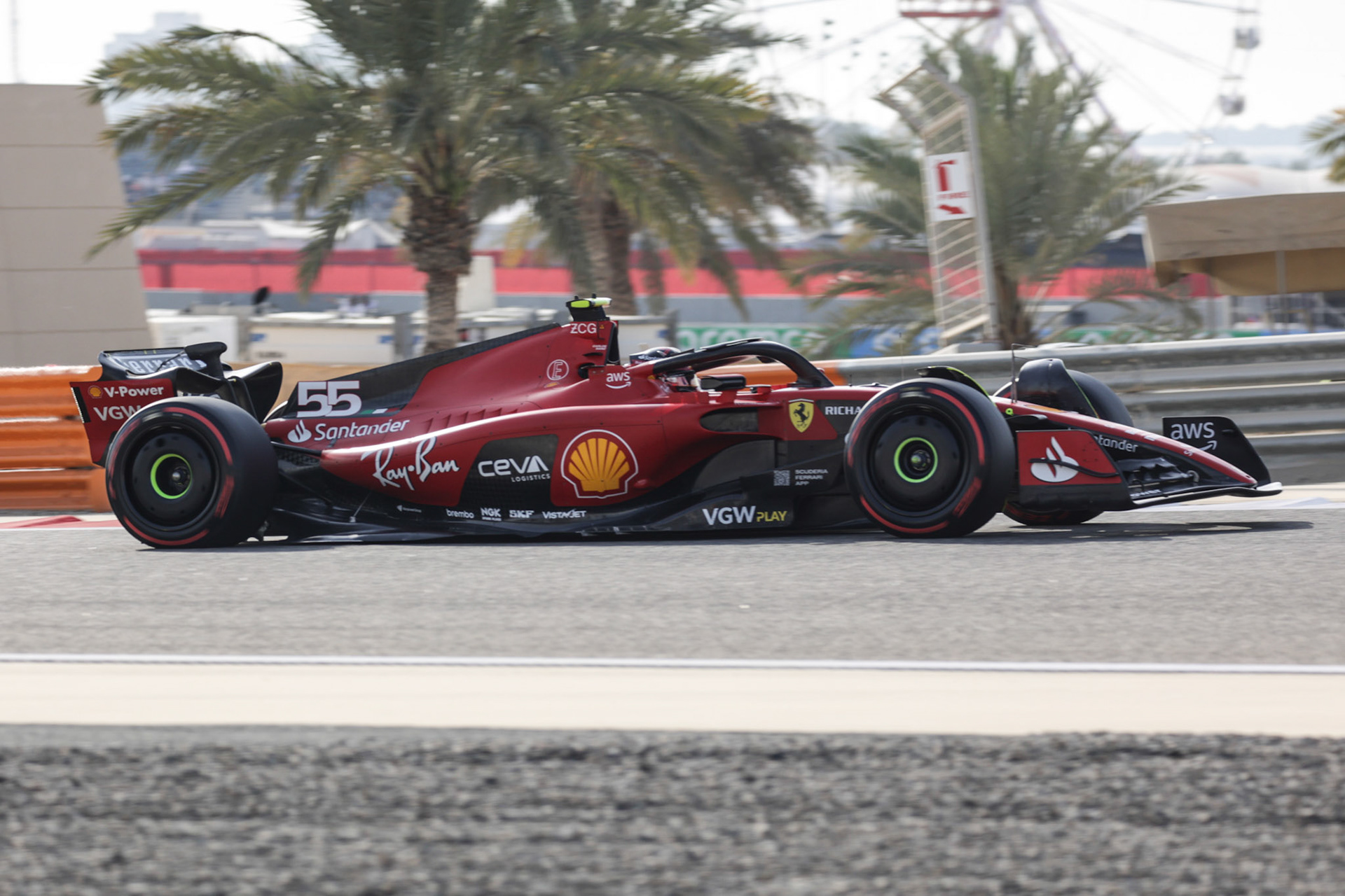 Carlos Sainz (ESP) Scuderia Ferrari; Formel 1 GP Bahrain. Samstag 04.03.2023