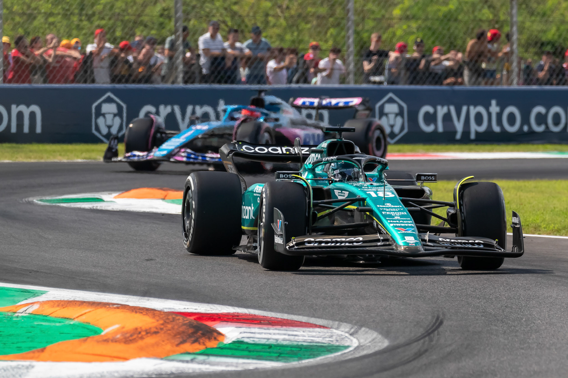 Lance Stroll (CAN) Aston Martin Formula One Team; Formel 1 GP Italien / Monza. Samstag, 02.09.2023