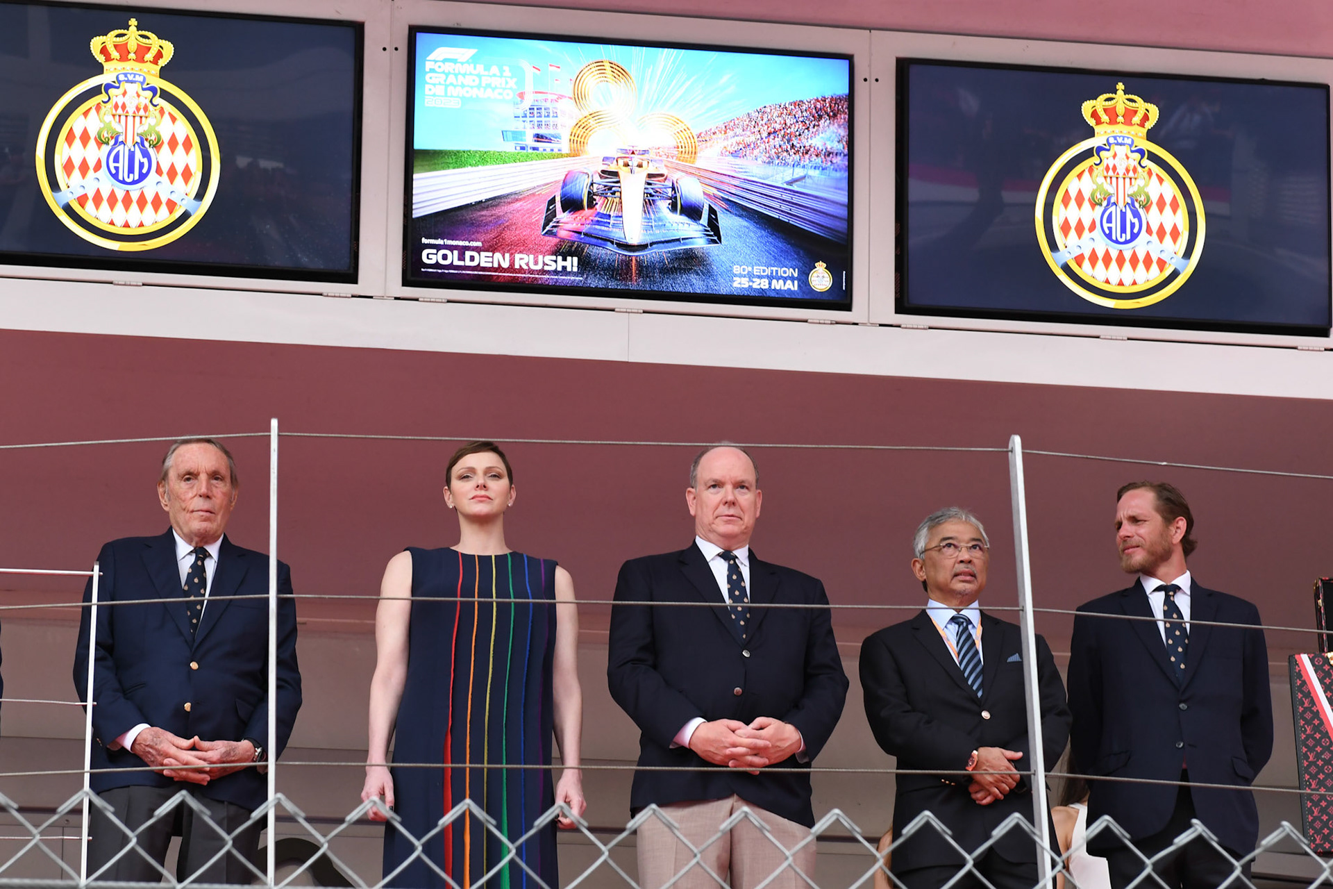Charlène von Monaco und Fürst Albert II. von Monaco; Formel 1 GP Monaco. Sonntag 28.05.2023