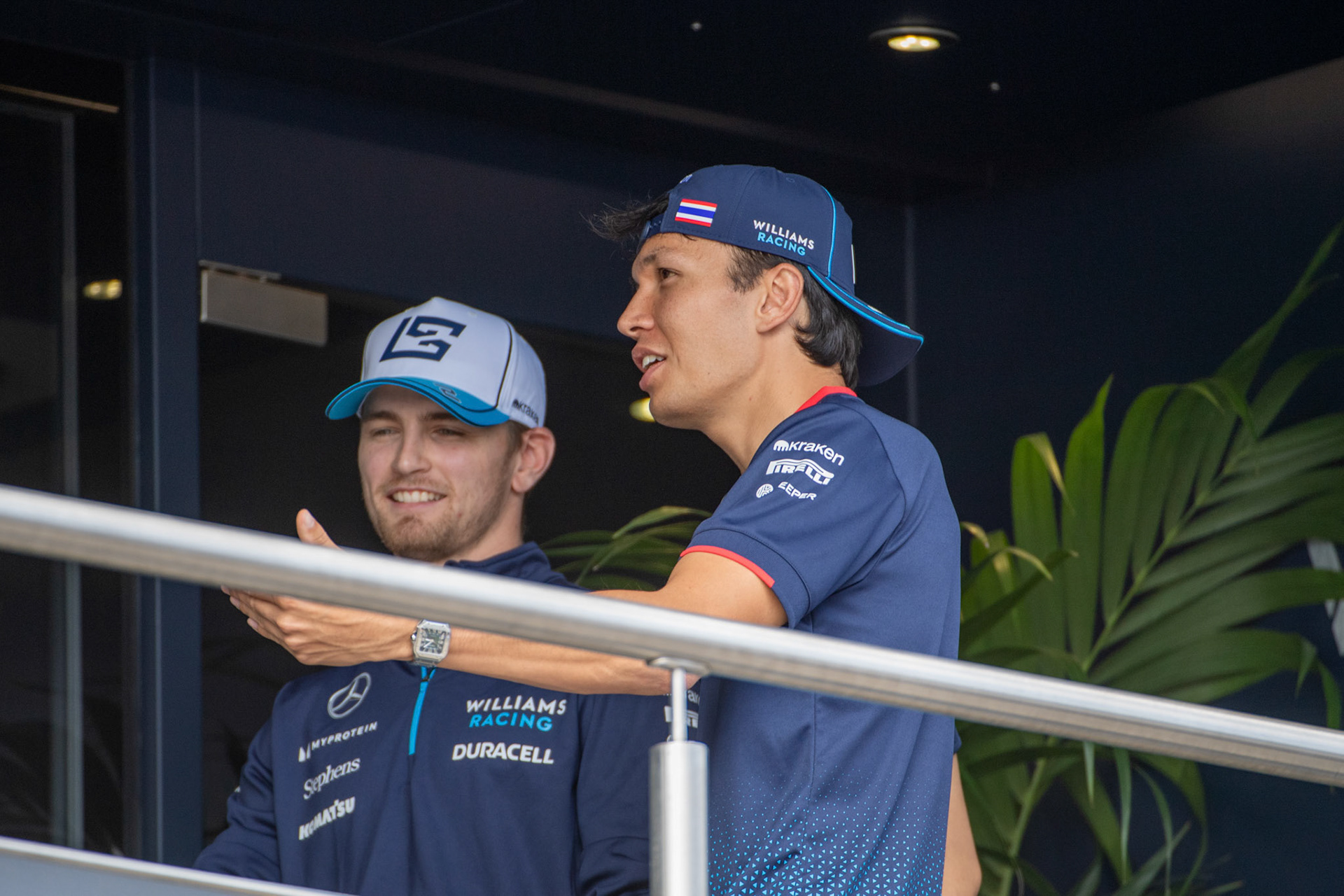 Logan Sargeant #2, Williams Racing und Alexander Albon #23, Williams Racing;Formel 1 GP Austria / Österreich. Donnerstag, 27.06.2024